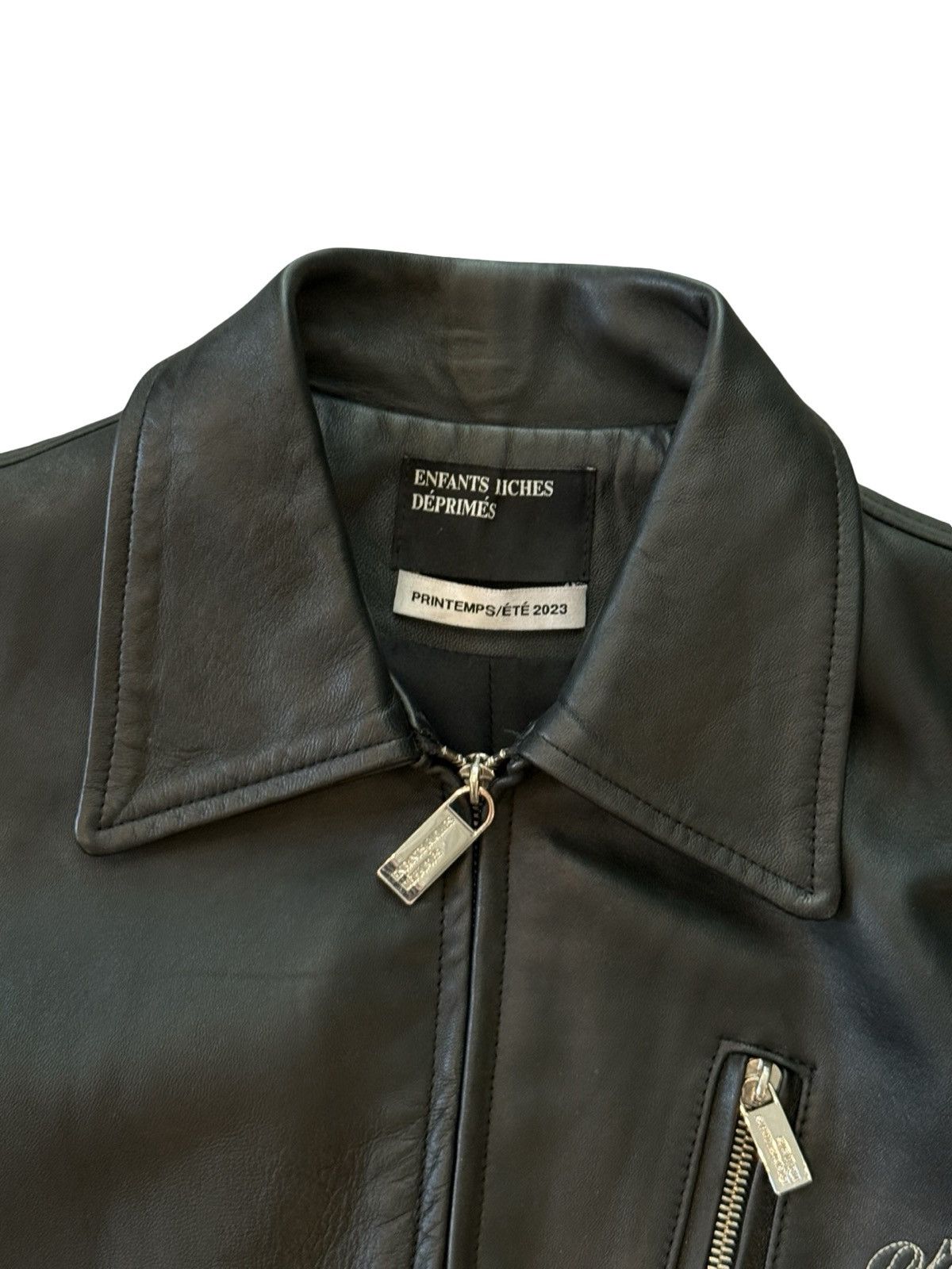 Enfants Riches Deprimes ERD embroidered girl fingering herself leather jacket Size US M / EU 48-50 / 2 - 5 Thumbnail