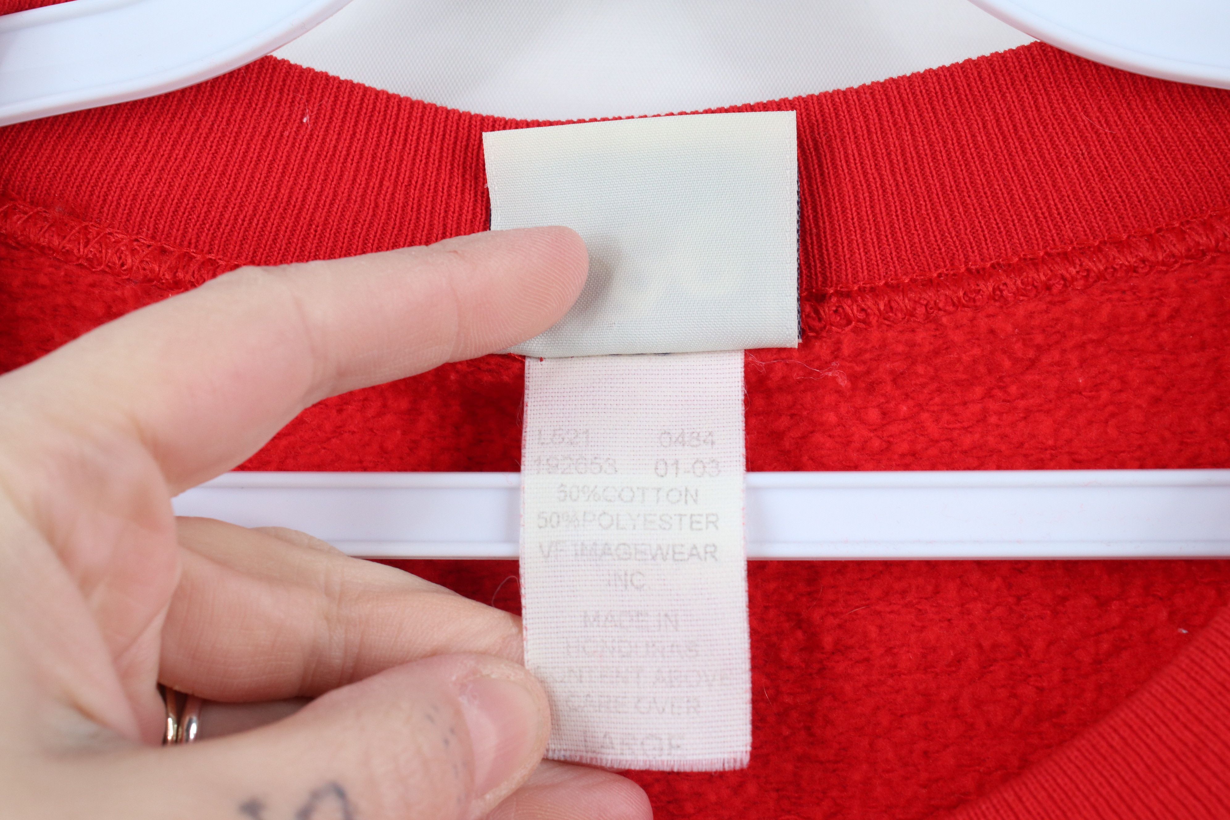 Vintage Vintage 90s Spell Heavy Ohio State University Sweatshirt Red Size US L / EU 52-54 / 3 - 8 Thumbnail
