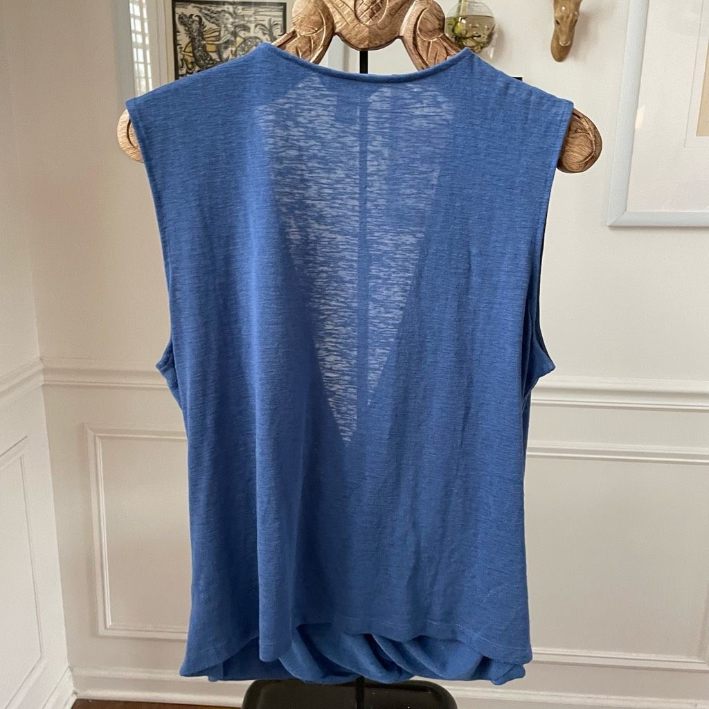 Athleta Athleta Breezy Wrap Top Cobalt Blue 988031 $50 L Size XL / US 12-14 / IT 48-50 - 8 Thumbnail