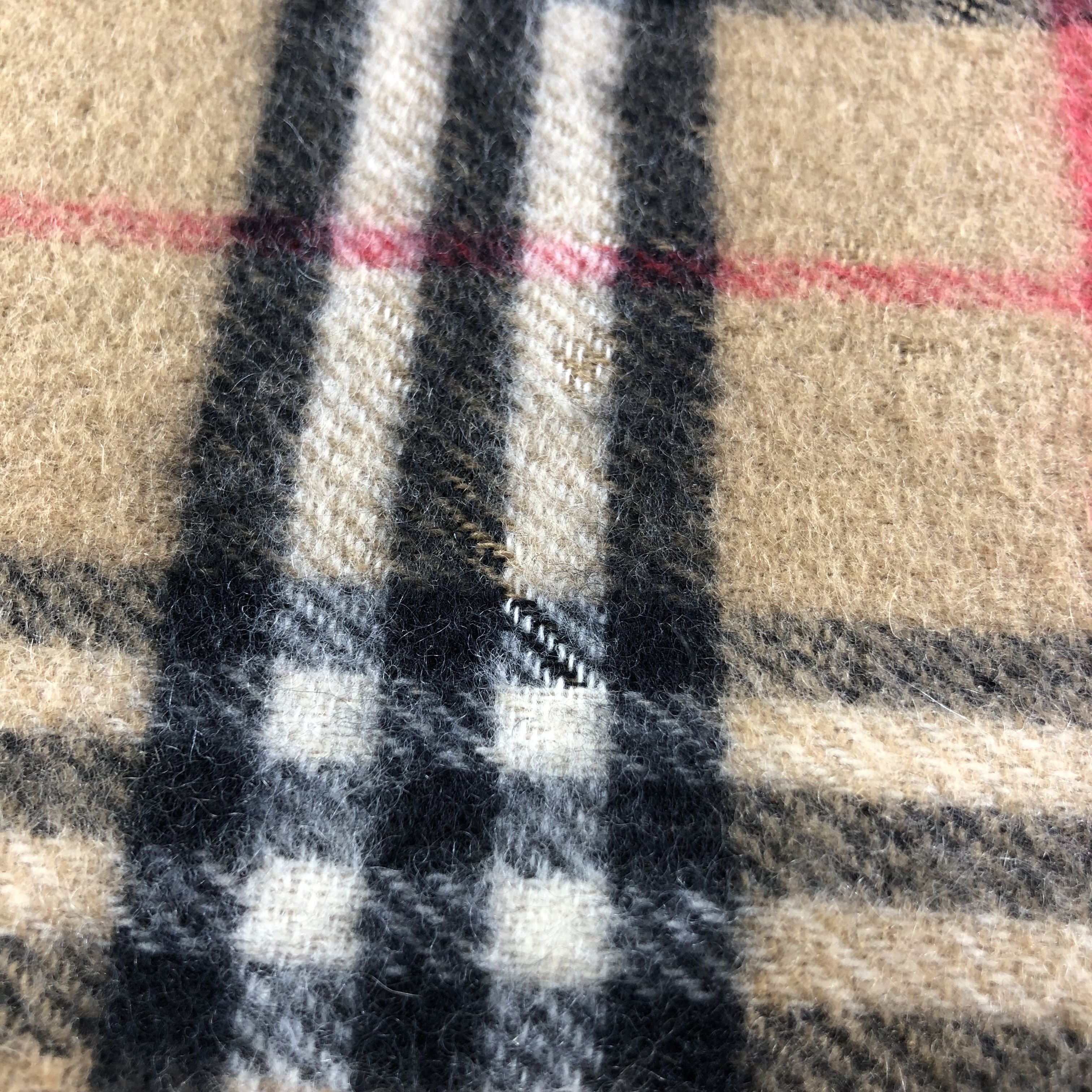 Burberry Burberrys Nova Check Tan Cashmere Scarf Muffler V1781 Size ONE SIZE - 13 Thumbnail