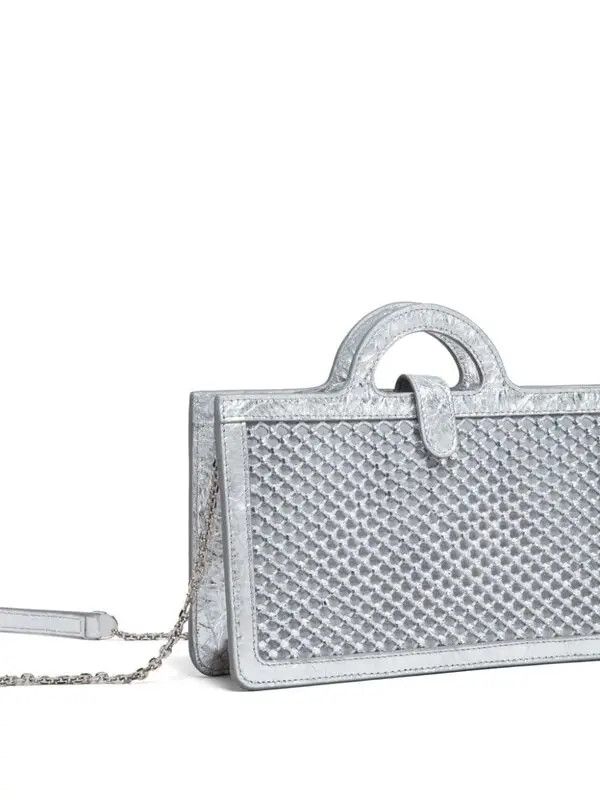 Marni o1w1db11125 Size :OS/Crystal-Embellished Wallet in Silver Size ONE SIZE - 4 Thumbnail