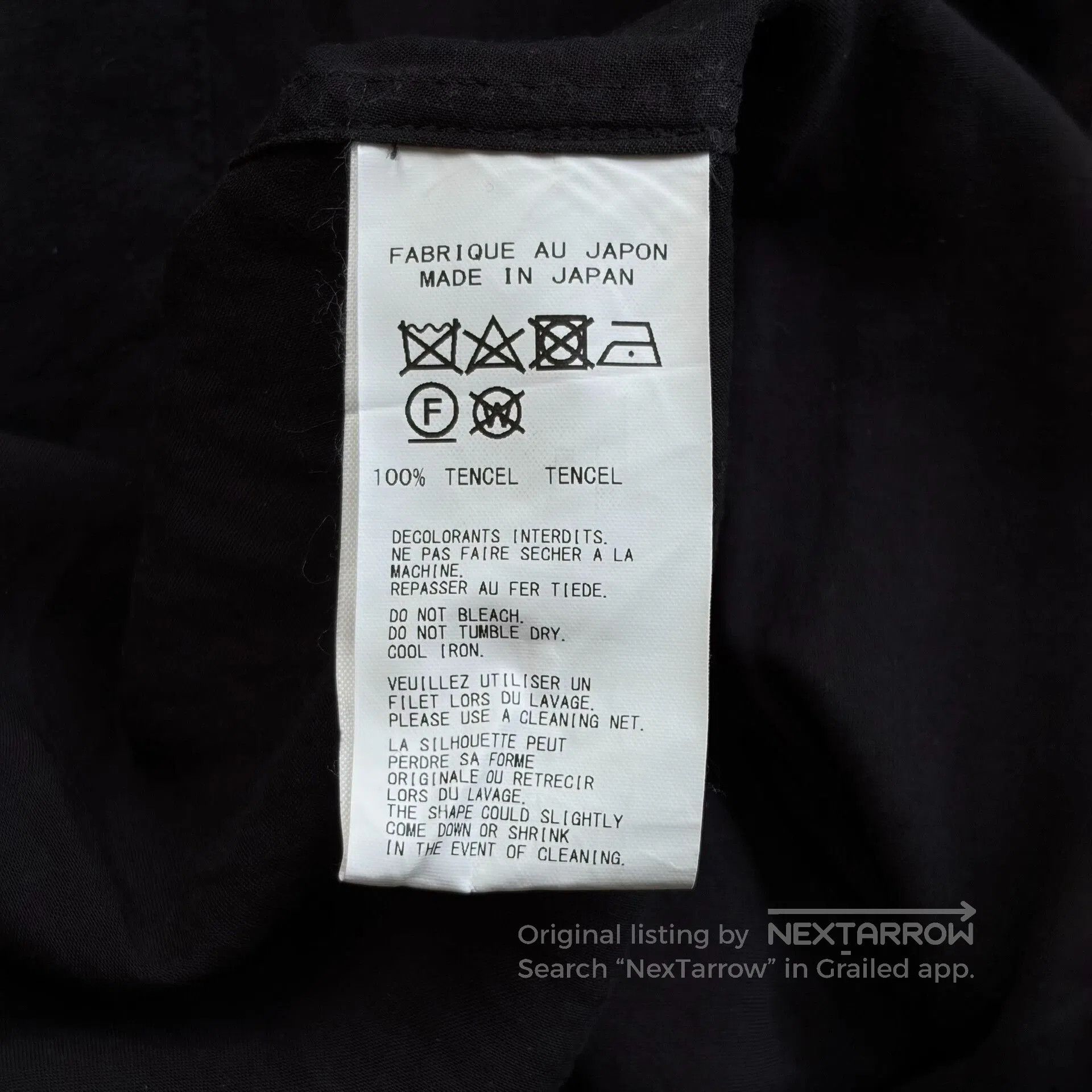 Yohji Yamamoto asymmetrical collar tencel shirt by yohji yamamoto. Size US M / EU 48-50 / 2 - 7 Thumbnail