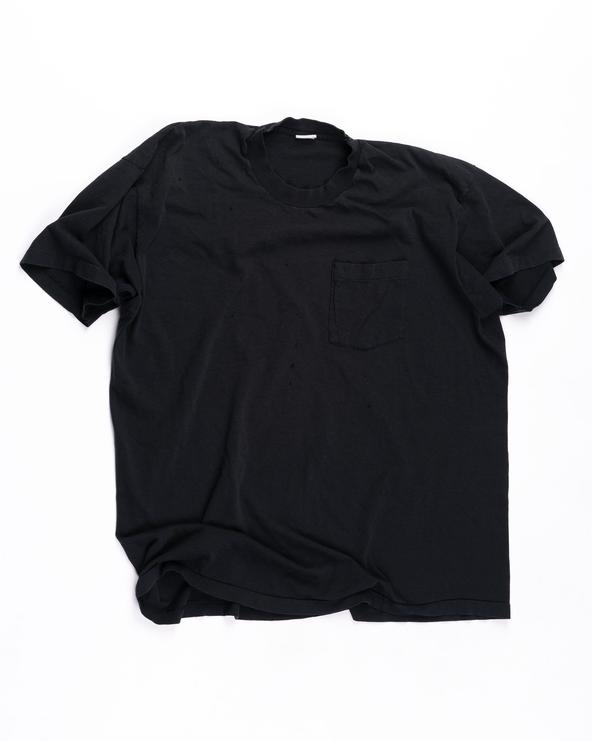 Image of Vintage Single Needle Pocket T in Black, Men's (Size XL)