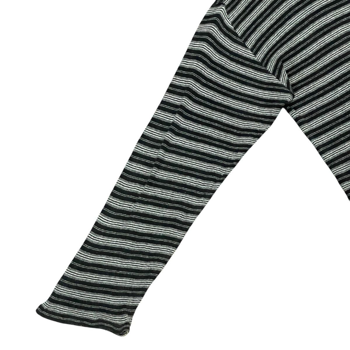 agnes b. Vintage Agnes B Homme Paris Turtleneck Stripe Long Sleeve Size US XL / EU 56 / 4 - 8 Thumbnail