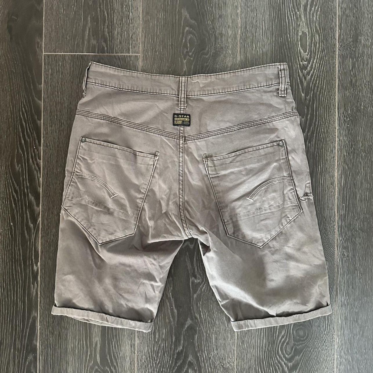G-Star G-Star Ray Tapered Brown Denim Shorts Size 29 Size US 29 - 2 Thumbnail