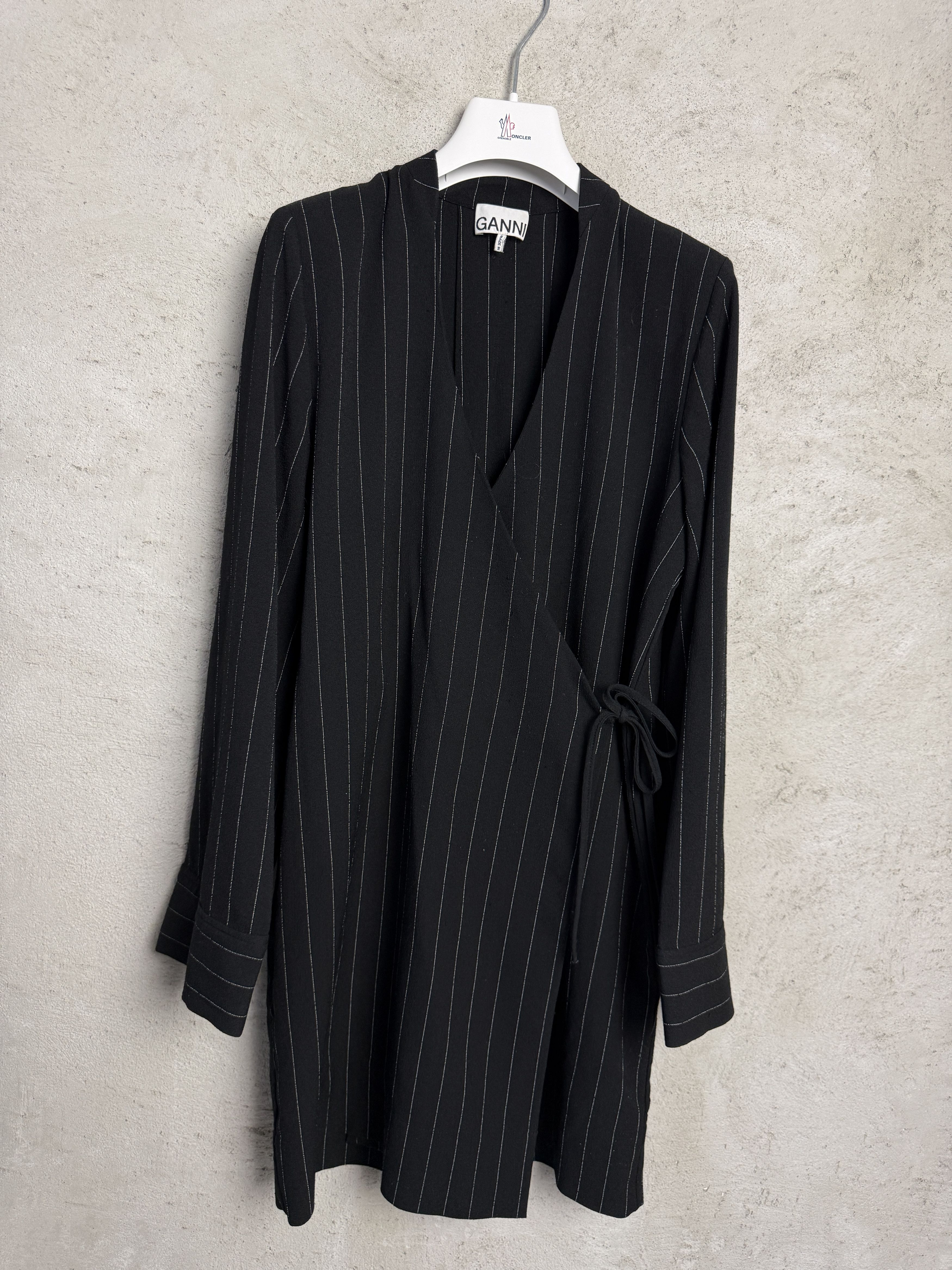 Ganni Ganni striped mini dress wrap casual formal Size XS / US 0-2 / IT 36-38 - 1 Thumbnail