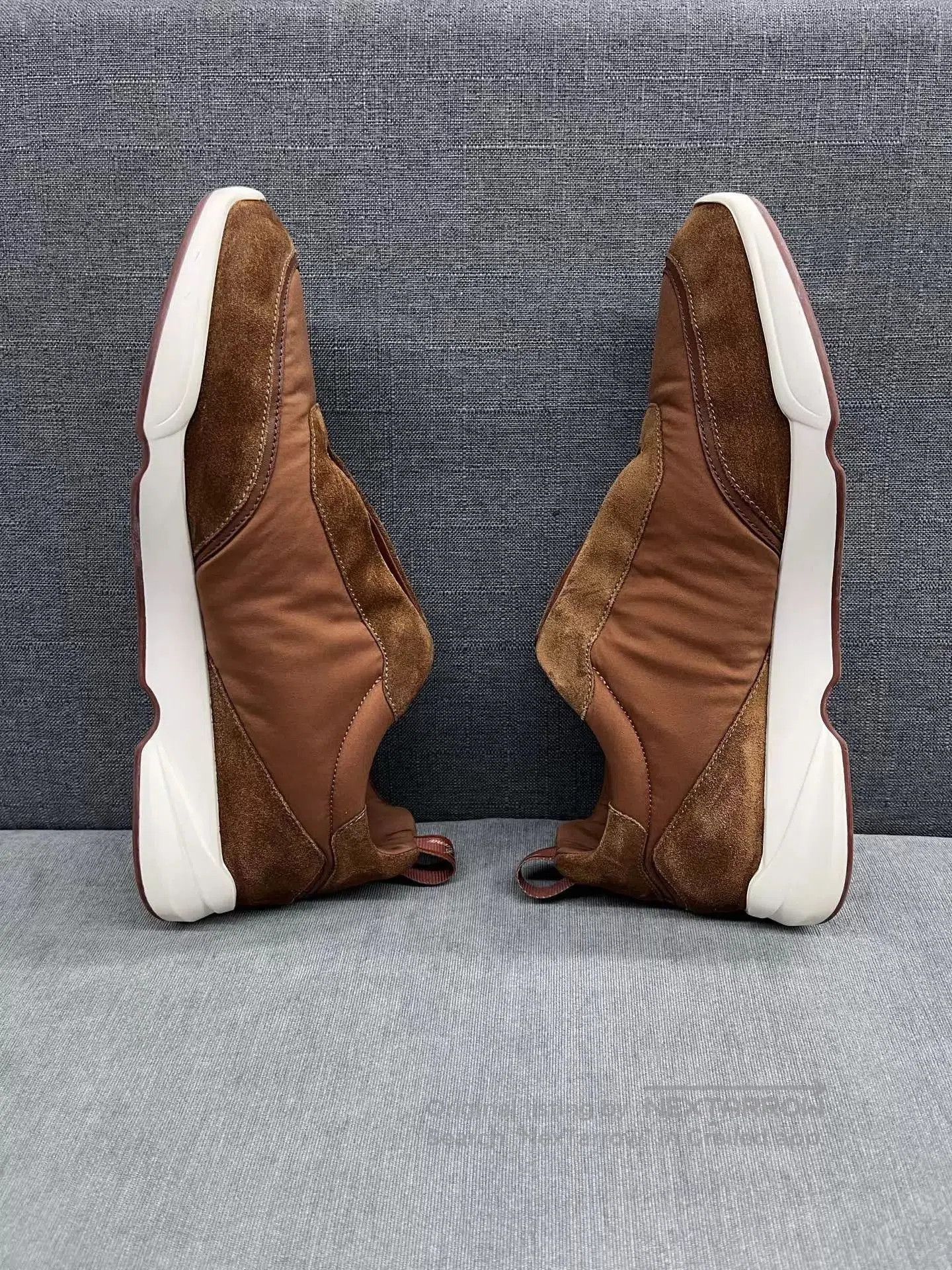 Loro Piana Brown Lowtop Sneakers Size 10. Size US 10 / EU 43 - 4 Thumbnail