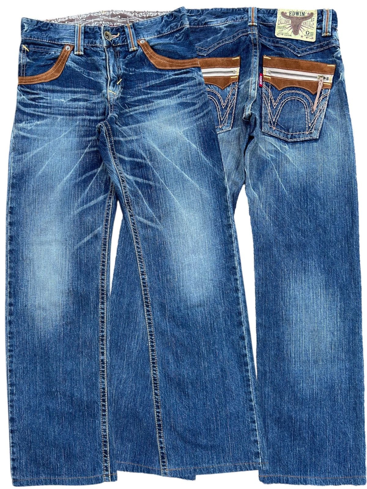 Kapital VINTAGE EDWIN NAVAJO JAPANESE BRAND DENIM JEANS RARE☠️🎌 Size US 31 - 1 Thumbnail