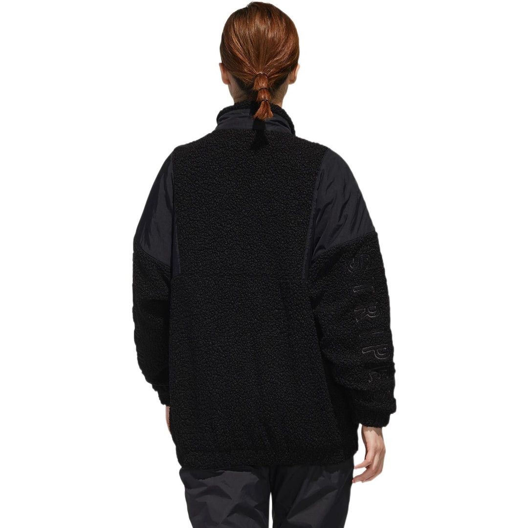 Adidas × Alexander Wang Adidas Three Strip Logo Women's Sherpa Jacket Size M / US 6-8 / IT 42-44 - 3 Thumbnail
