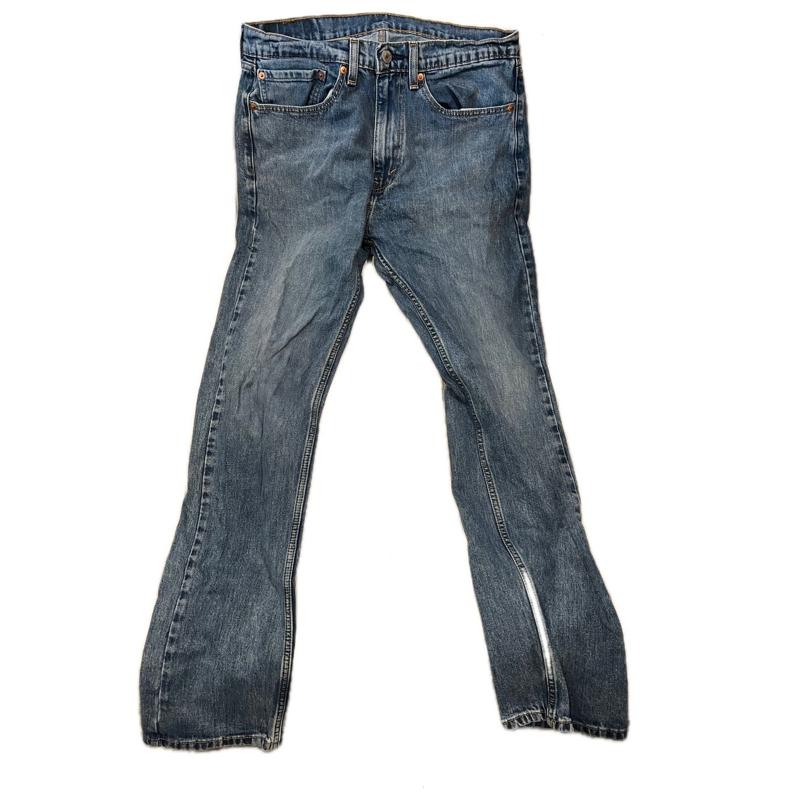 Levi's Levi's 505 Regular Straight Fit Jeans Mens 34x30 Size US 34 / EU 50 - 1 Thumbnail