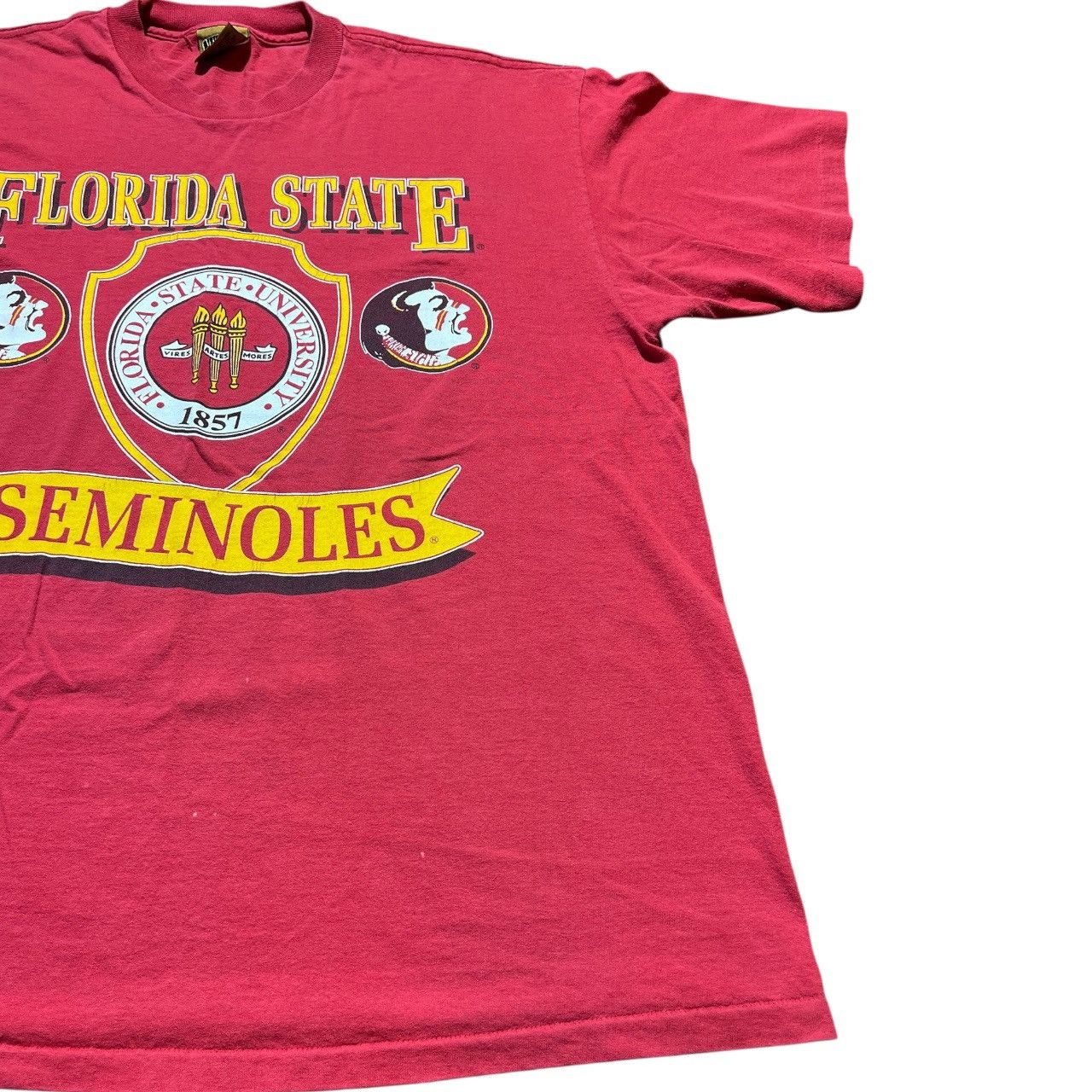 NCAA × Nutmeg × Vintage Vintage 90s FSU Florida State Seminoles NCAA Tee Size US XL / EU 56 / 4 - 4 Thumbnail