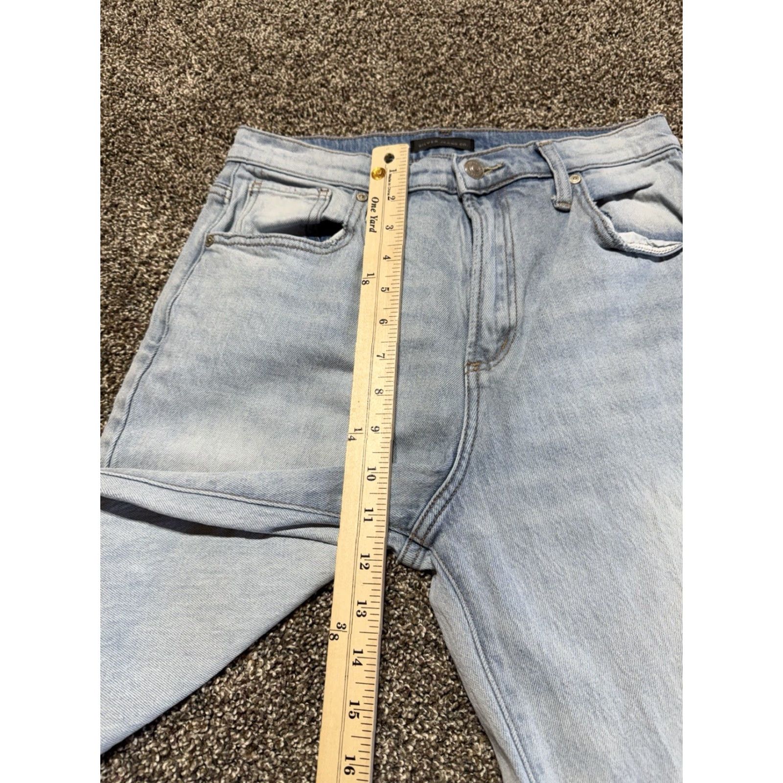 Silver Jeans Co. Silver Jeans Jeans Women 28 Blue Denim High Rise Straight 28X28 5-Pocket Regular Modern Style Womens Size 28" / US 6 / IT 42 - 7 Thumbnail