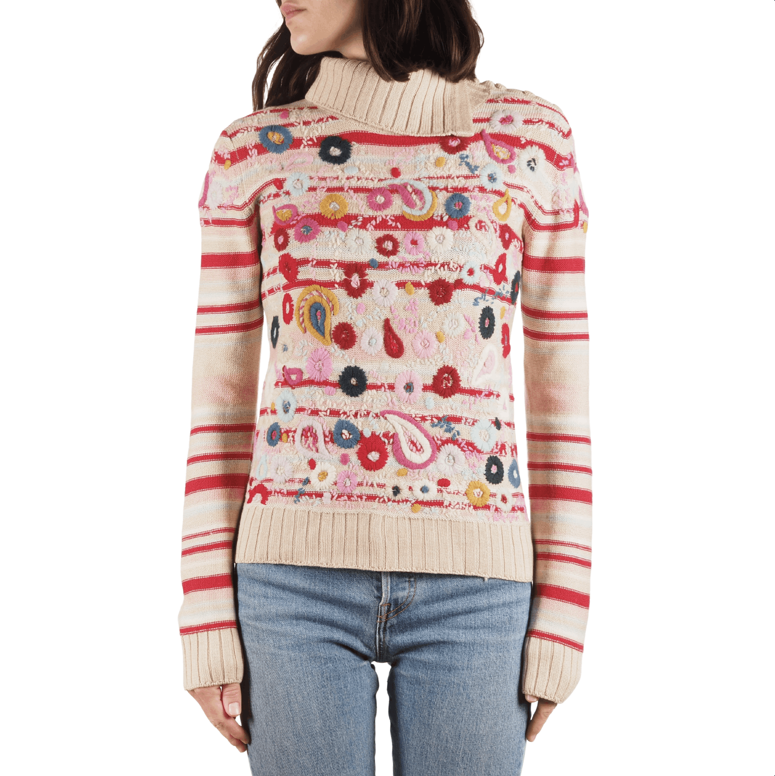 Christian Lacroix Christian Lacroix Bazar Vintage 90s Wool Knit Sweater Size L / US 10 / IT 46 - 1 Thumbnail