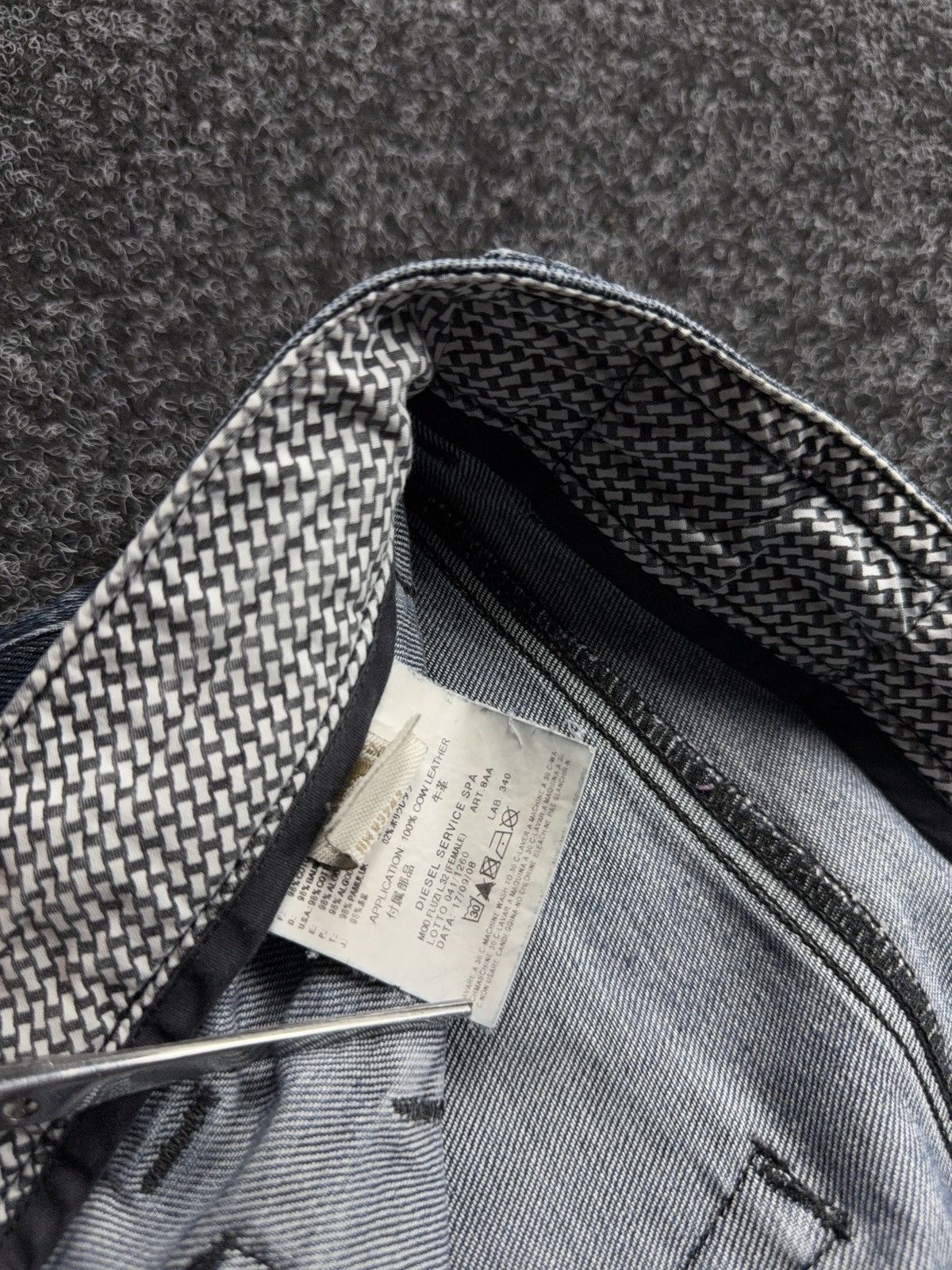 Diesel Retro 00s Diesel Fluzi Y2K Vntg Stretch Bootcut Flared Jeans Size 30" / US 8 / IT 44 - 12 Thumbnail