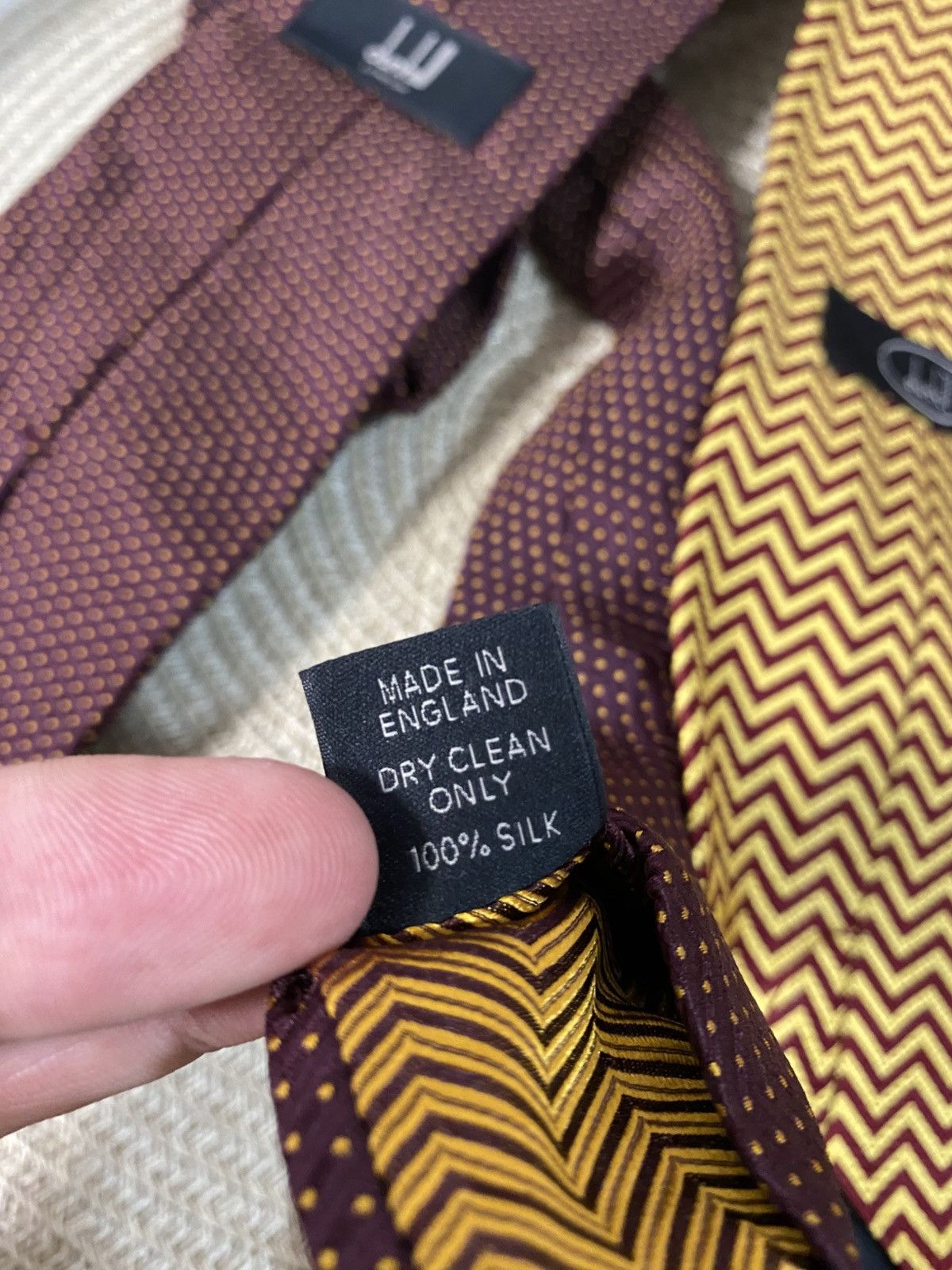 Alfred Dunhill Dunhill London Silk Tie x 2 in the post Size ONE SIZE - 6 Thumbnail