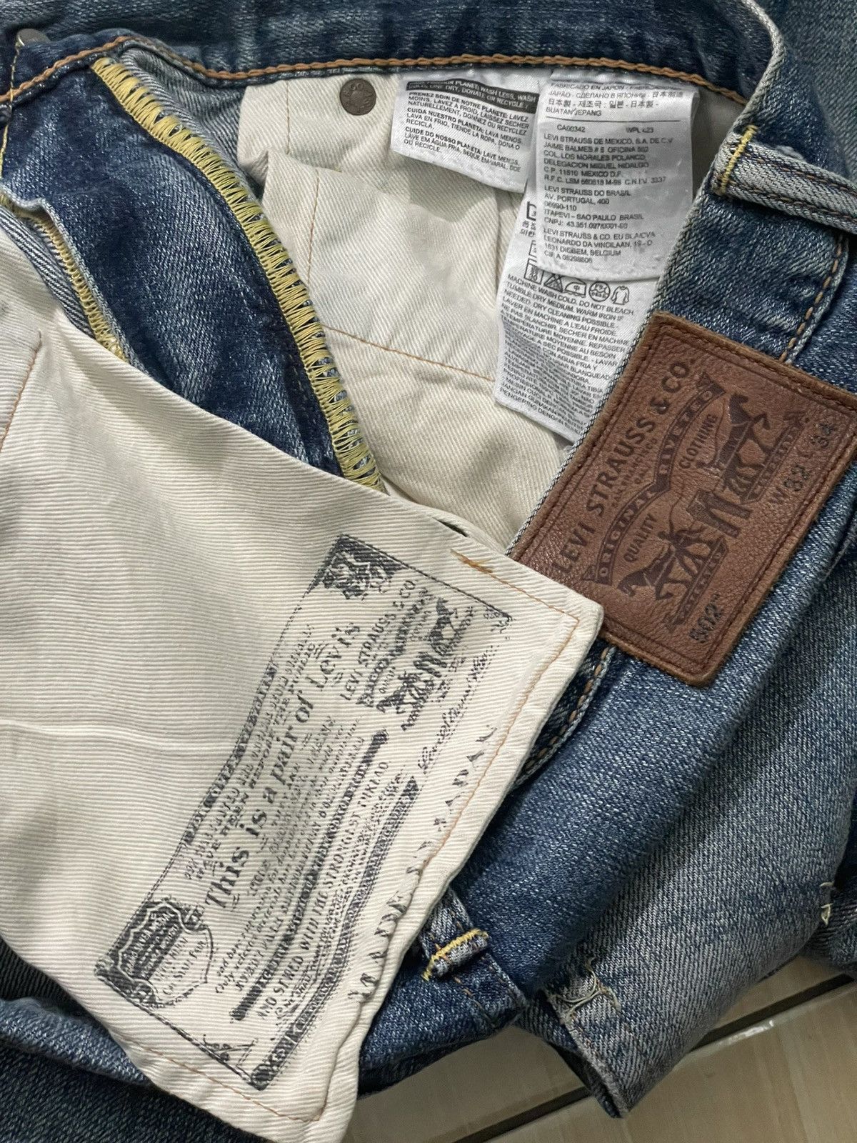 Levi's Vintage Clothing Levis selvedge Made in japan distressed Size US 33 - 6 Thumbnail