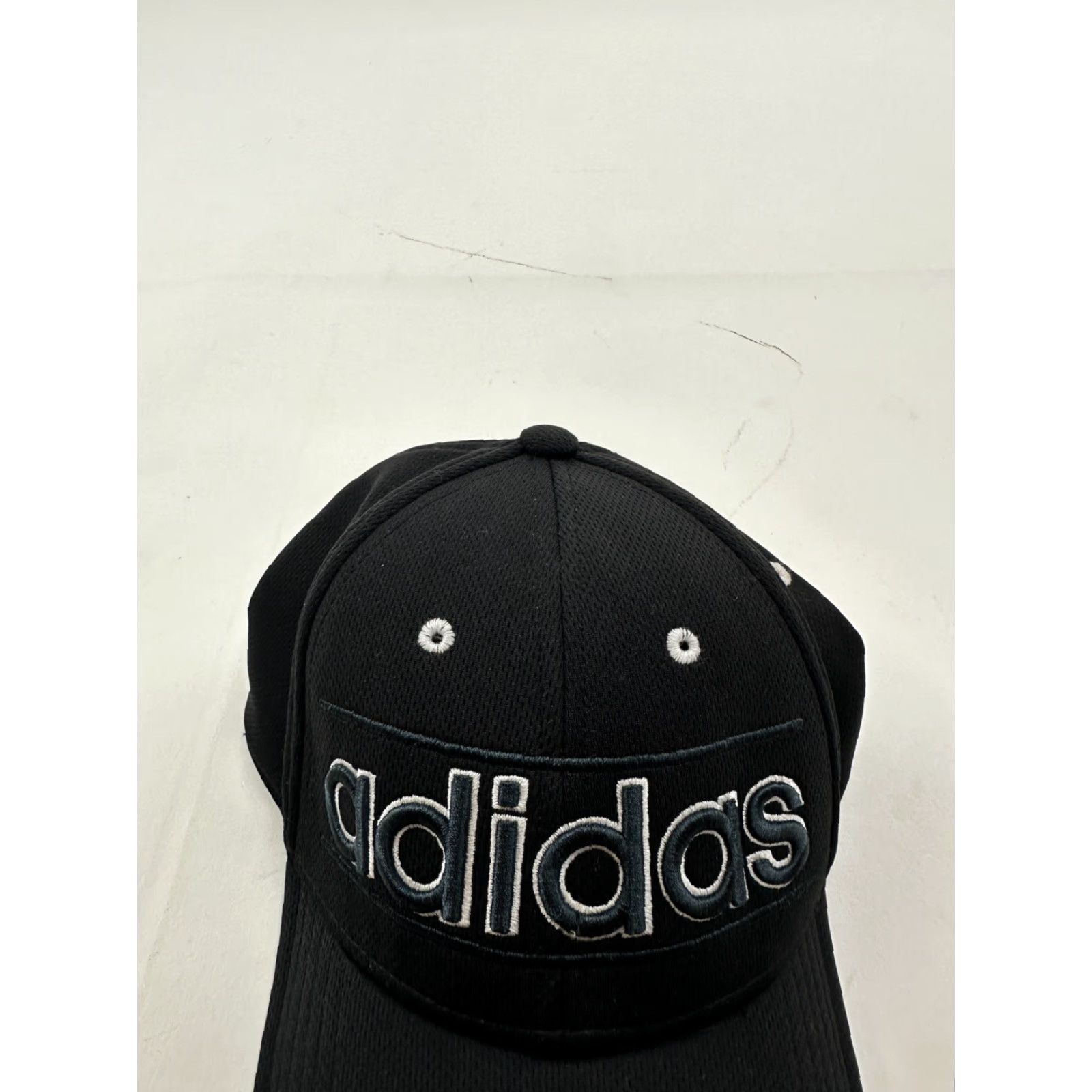 Adidas Adidas Hat Mens OS Black Spellout Big Logo Strapback Cap Size ONE SIZE - 2 Thumbnail