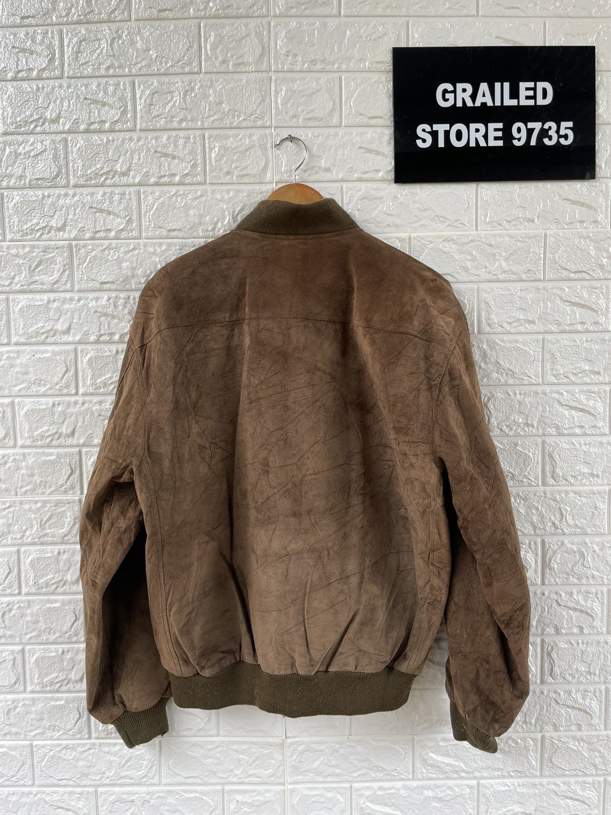 Japanese Brand Vintage Leather Bomber Jacket Size US XL / EU 56 / 4 - 2 Thumbnail