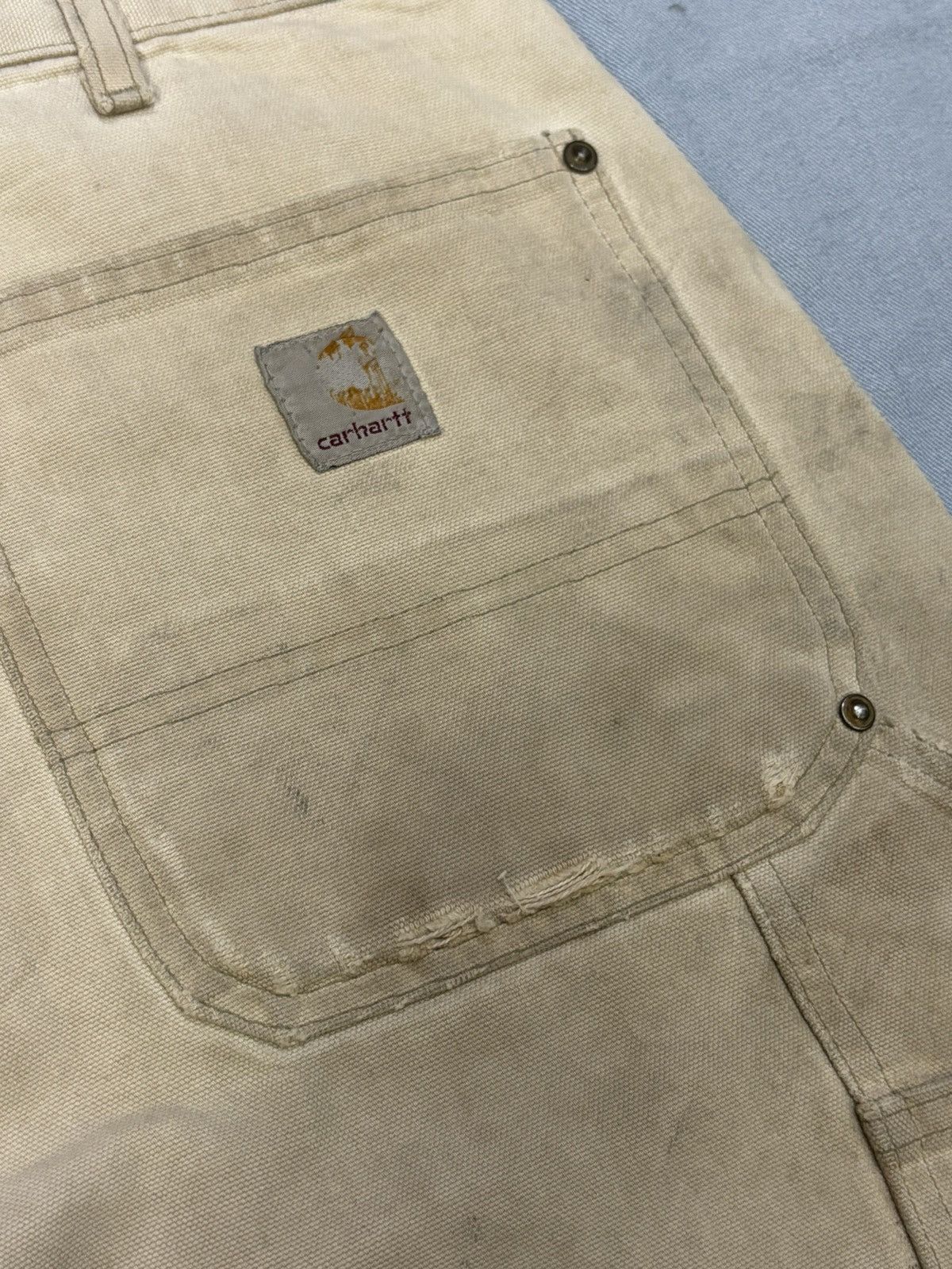 Carhartt Carhartt B01 BRN Double knee denim Size US 34 / EU 50 - 8 Thumbnail