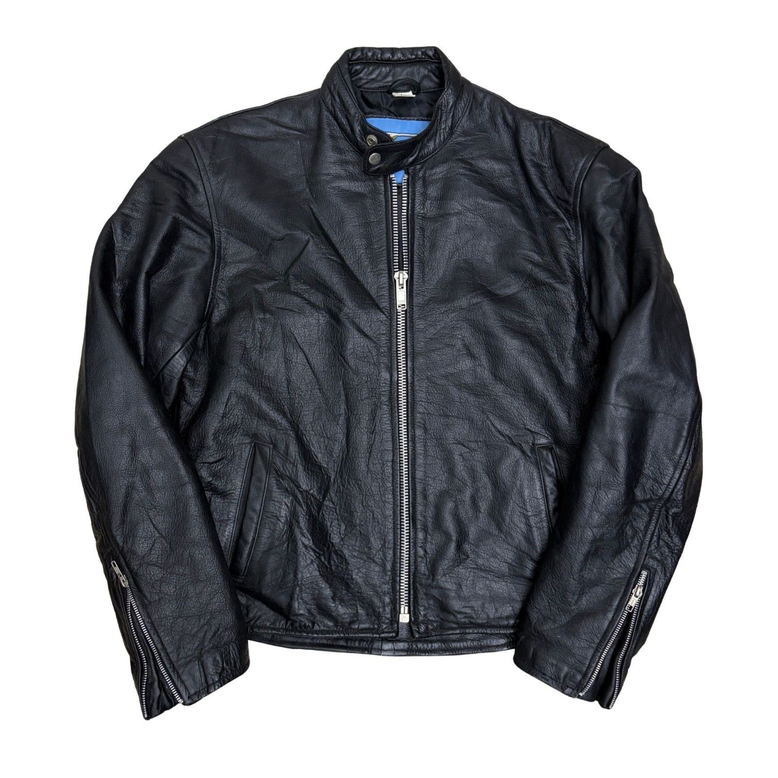 Xelement Vintage 90s Leather Motorcycle Jacket Biker Bomber Large Size US L / EU 52-54 / 3 - 1 Thumbnail