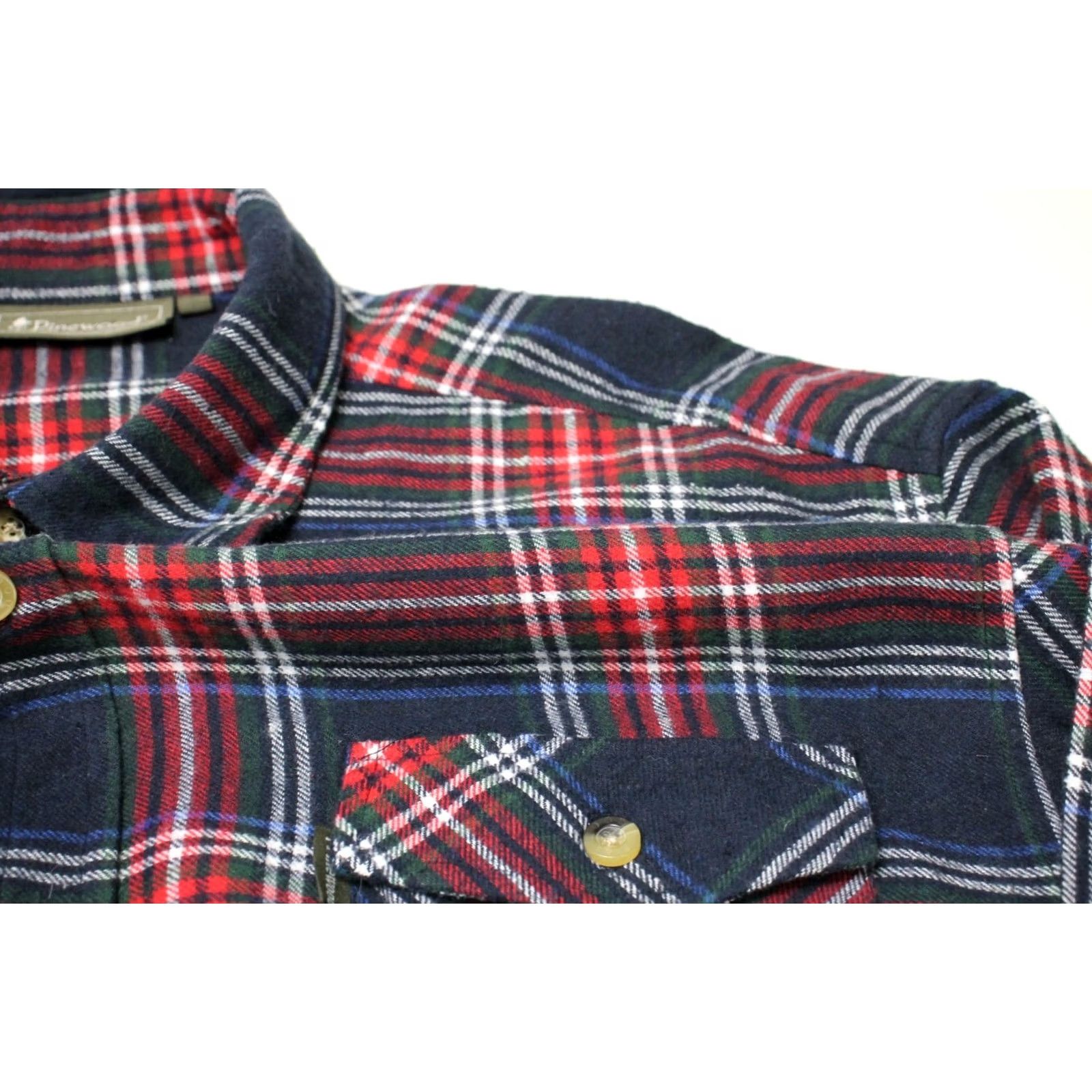 Vintage Pinewood Shirt Men's 2XL Flannel Button Up Plaid Spread Neck Size US XXL / EU 58 / 5 - 5 Thumbnail