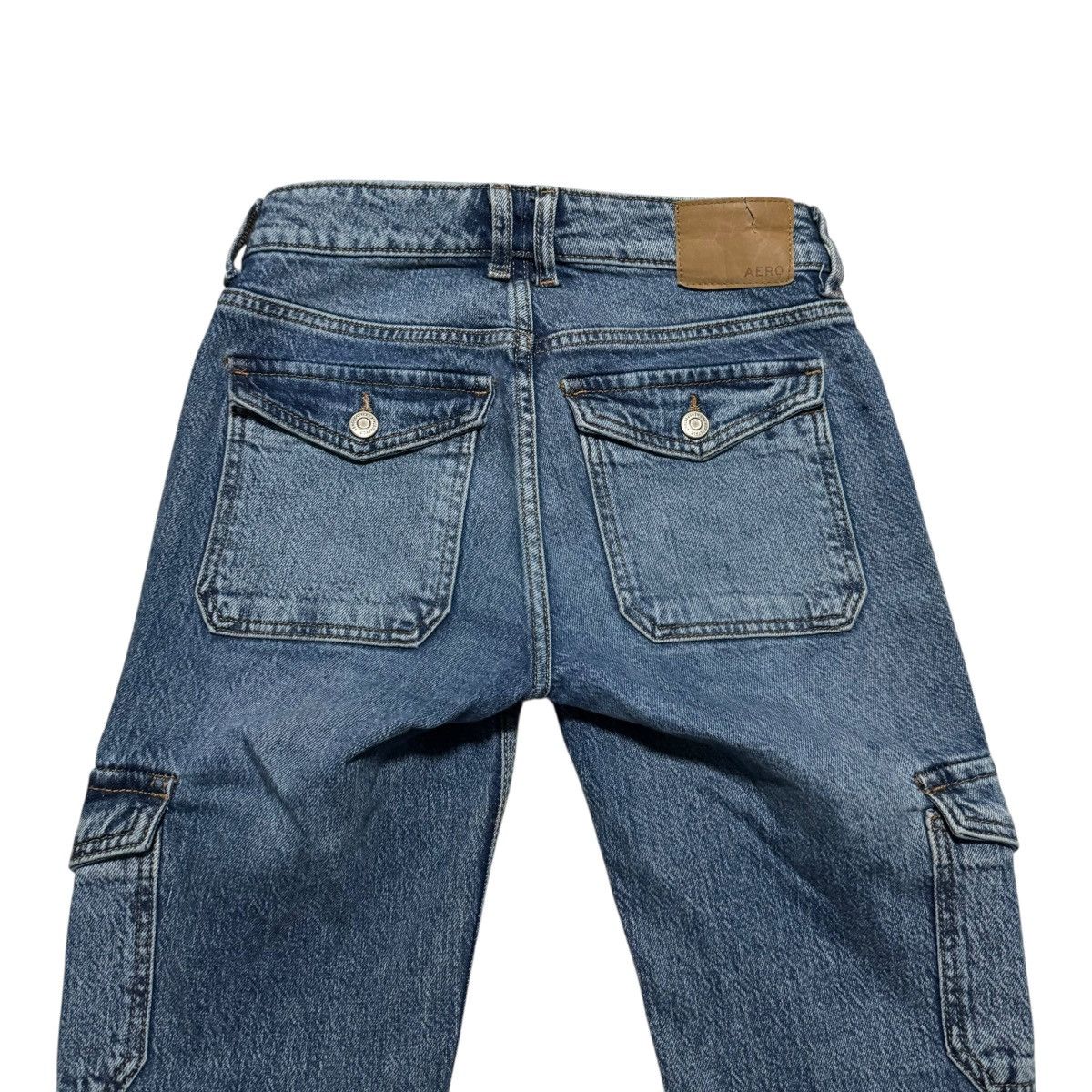 Aeropostale Aeropostale Mid Rise Flare Denim Jeans Women's 26x32 Size 26" / US 2 / IT 38 - 4 Thumbnail