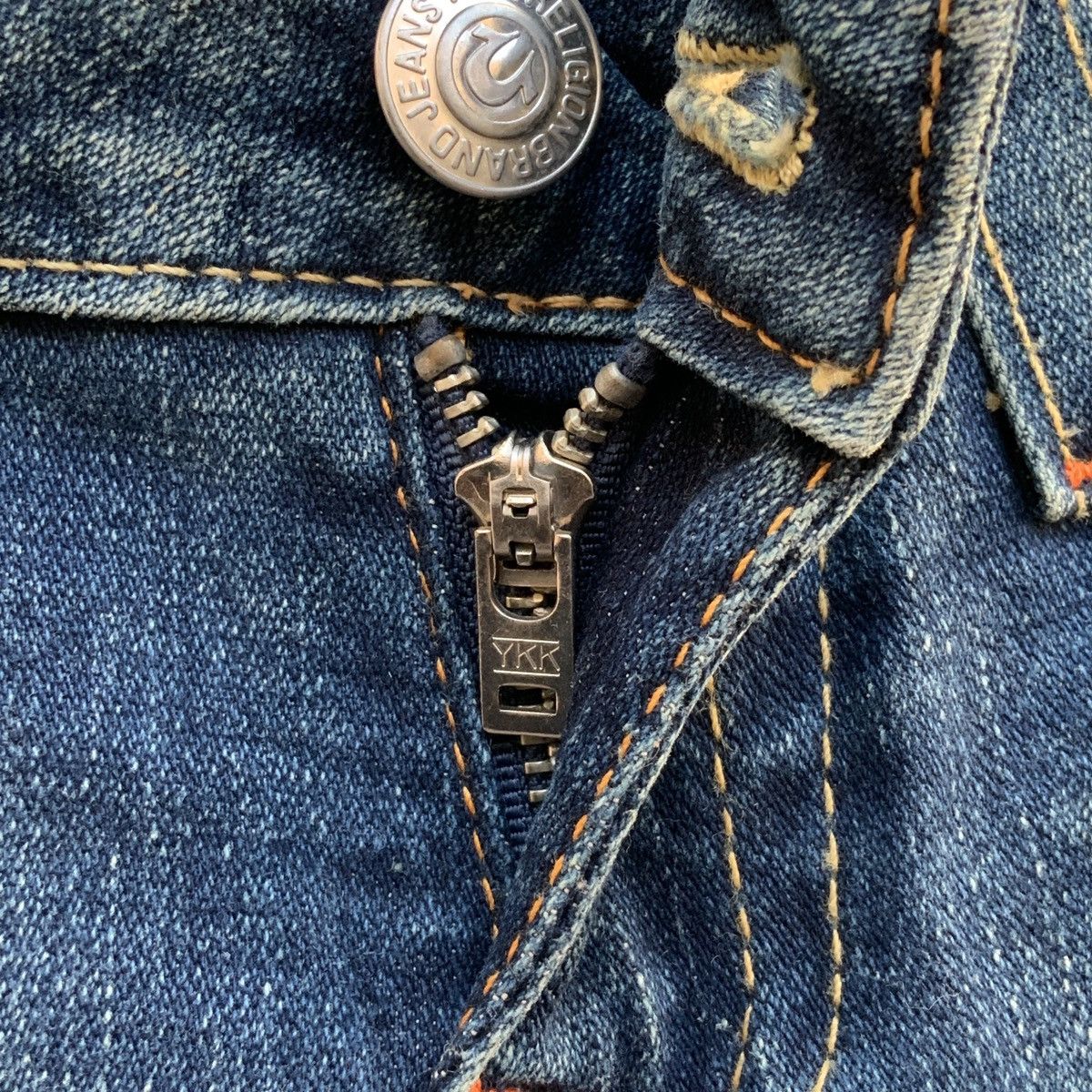 Miss Sixty × True Religion Y2K VINTAGE TRUE RELIGION STRETCH FLARE JEANS Size 28" / US 6 / IT 42 - 10 Thumbnail