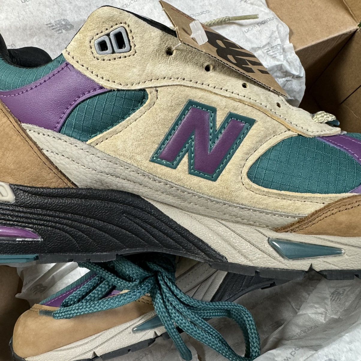 New Balance × Palace New Balance 991 x Palace Teal Made in UK Size US 10.5 / EU 43-44 - 4 Thumbnail