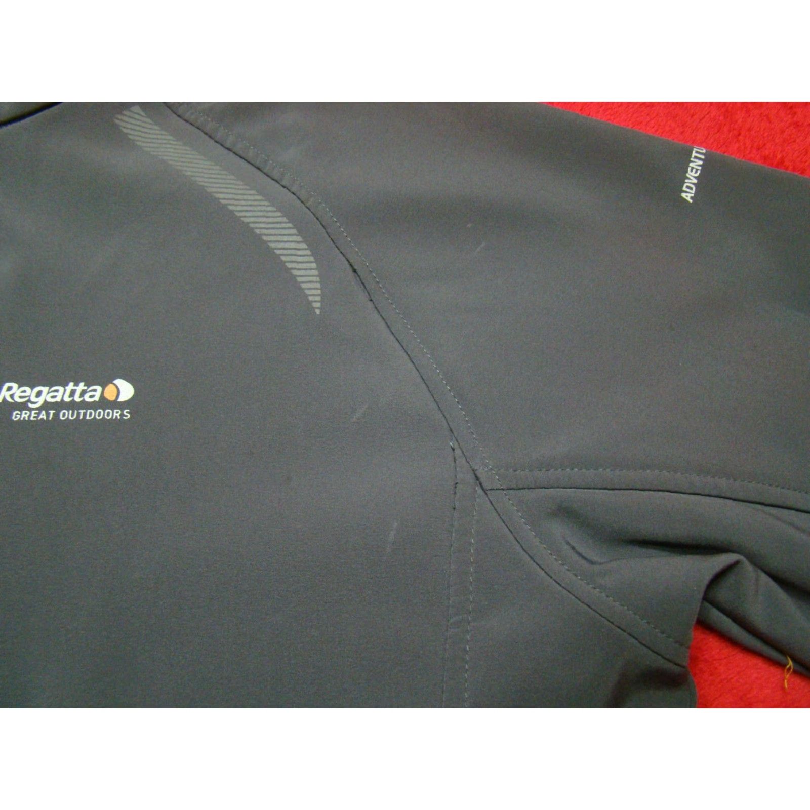 Vintage Regatta Great Outdoors Mens Softshell Gray Burnt Orange Jacket Adventure Tech XL Size US XL / EU 56 / 4 - 4 Thumbnail