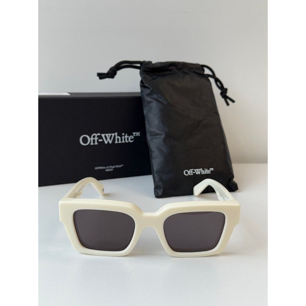 Off-White NEW Off White Virgil White Square Sunglasses Size ONE SIZE - 2 Thumbnail