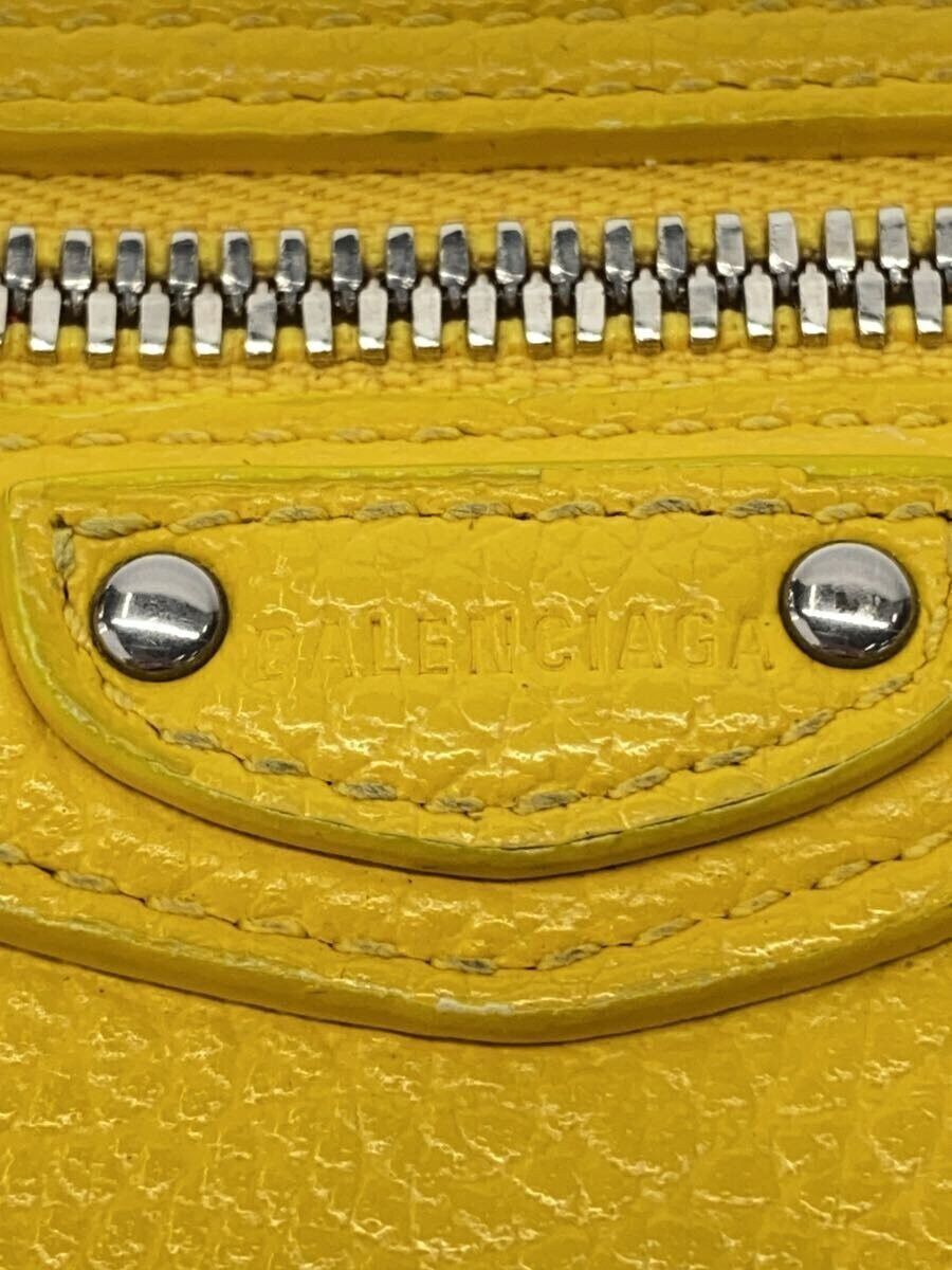 Balenciaga Balenciaga Leather Tri-Fold Wallet Yellow Size ONE SIZE - 3 Thumbnail