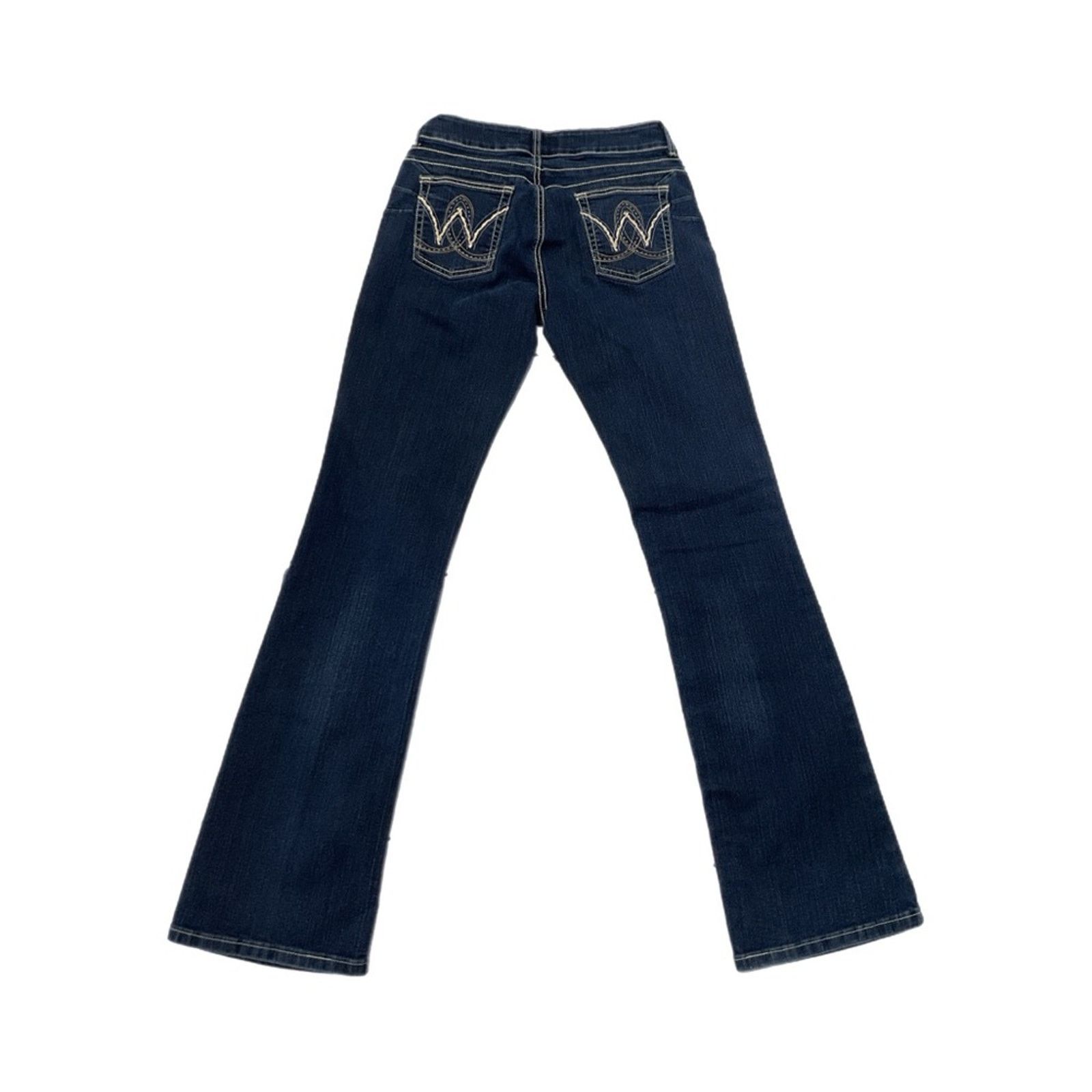 Wrangler Vintage Y2K Junior Wrangler Dark Wash Jeans Size 30" / US 8 / IT 44 - 2 Thumbnail