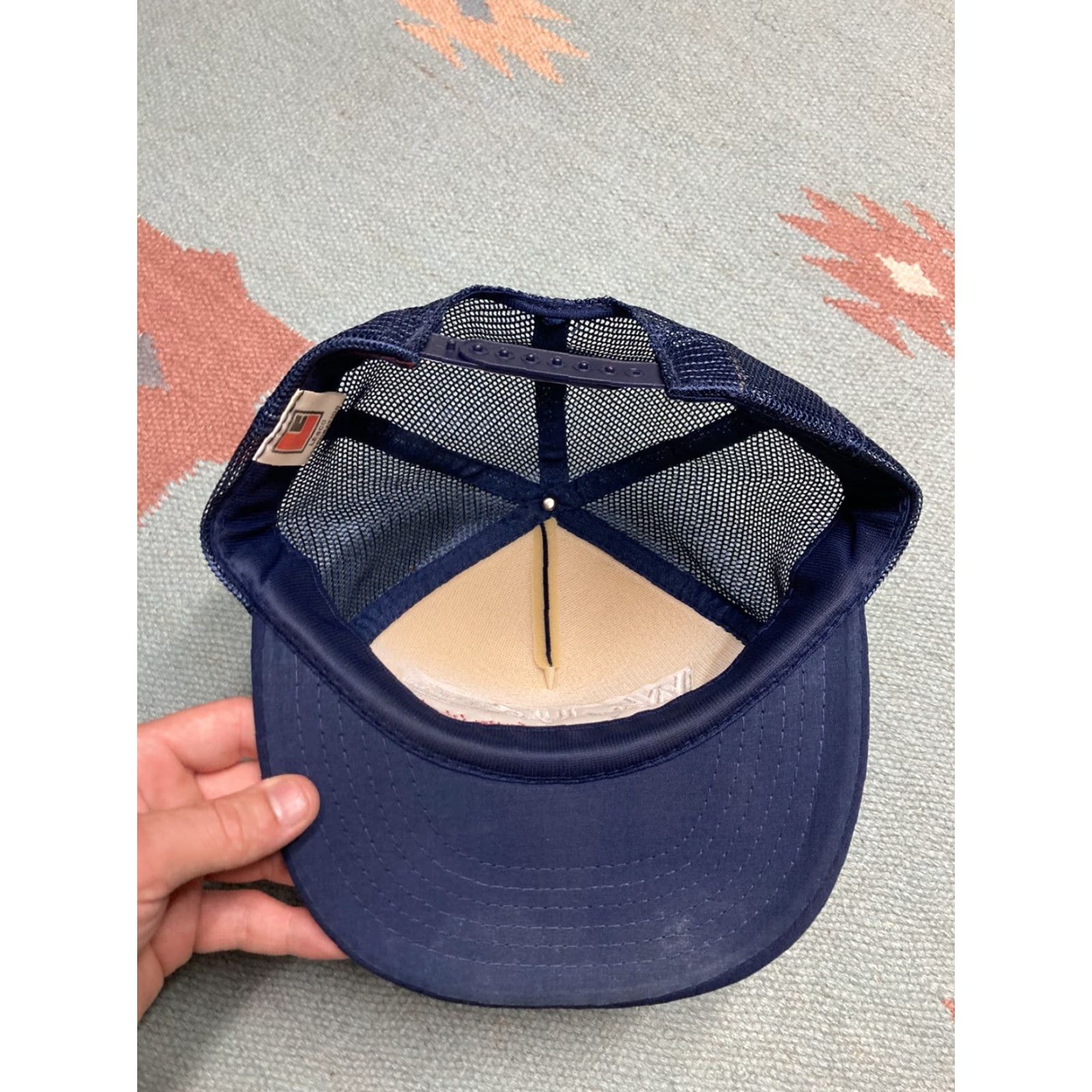 Vintage VINTAGE WCUZ radio station Trucker Hat Men Adjustable Blue NOS Grand Rapids country Michigan music Mens Size ONE SIZE - 5 Thumbnail
