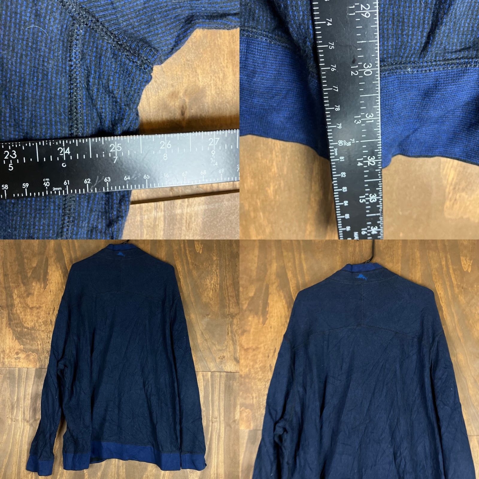 Tommy Bahama VINTAGE Tommy Bahama Mens Jacket Blue Full Zip Knit Long Sleeve Pima Cotton Blend XXL Size US XXL / EU 58 / 5 - 8 Thumbnail