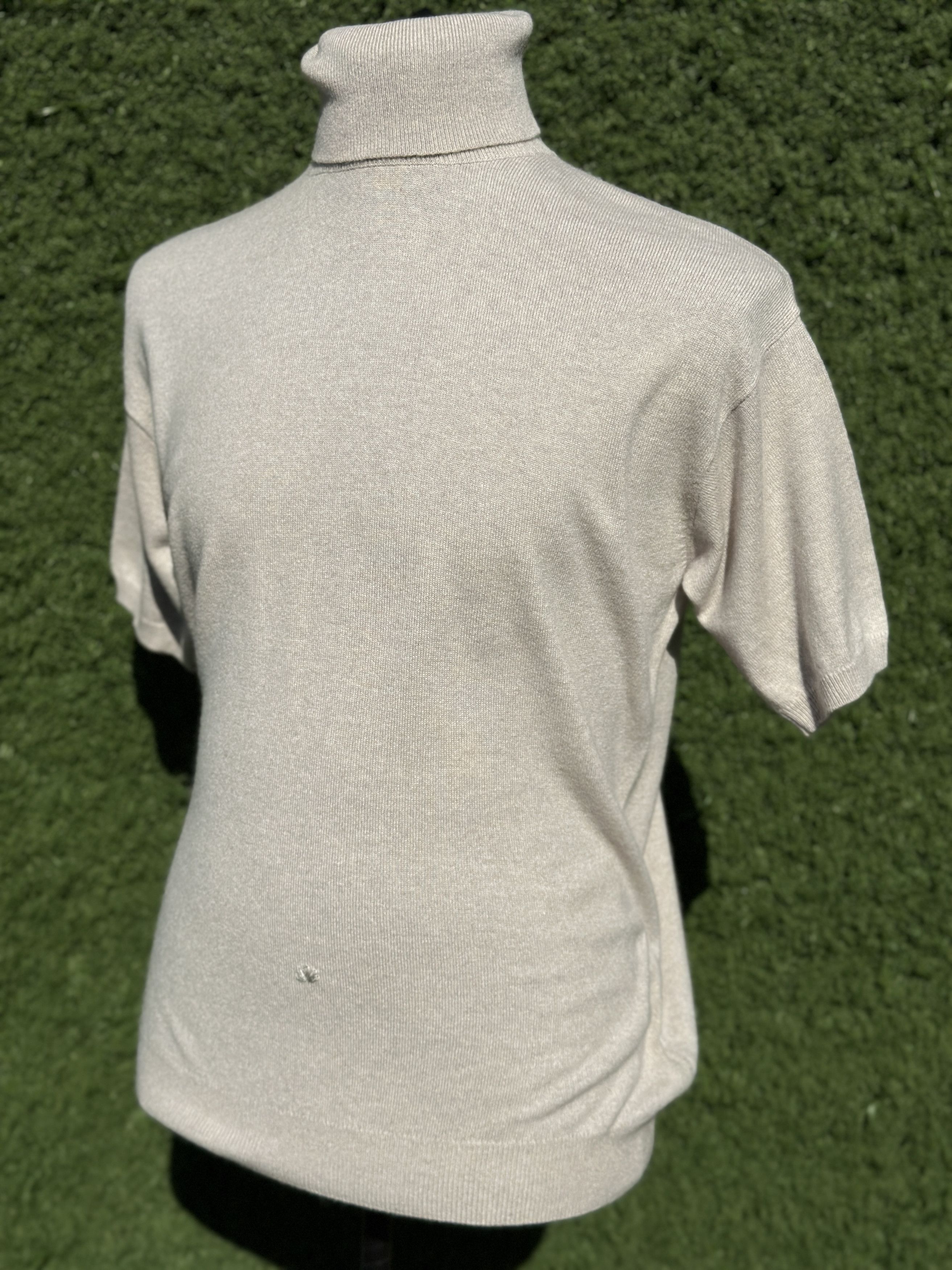 Brunello Cucinelli Brunello Cucinelli Cashmere Turtleneck Short Sleeve Knit L Size L / US 10 / IT 46 - 11 Thumbnail