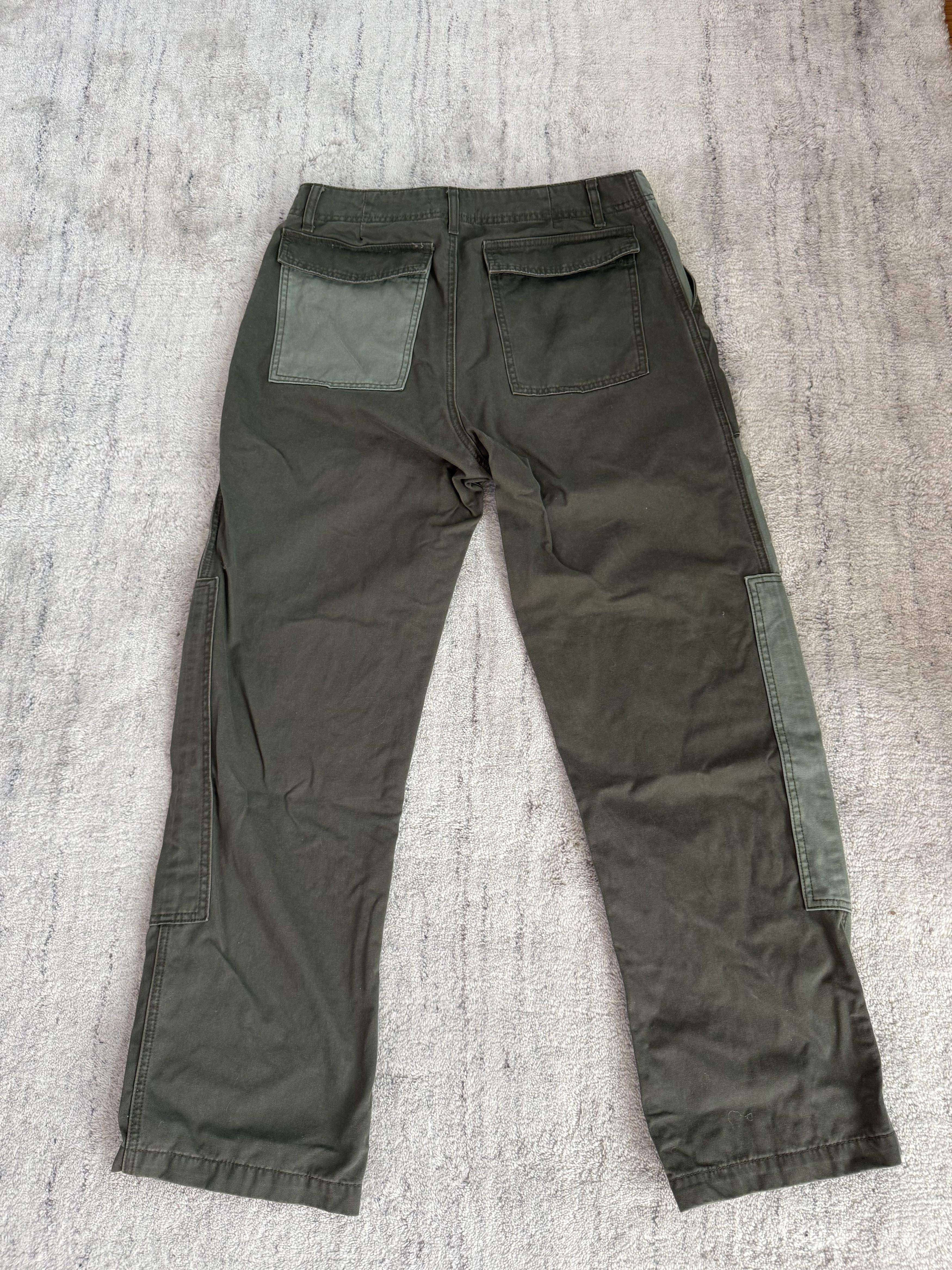 BTFL BTFL Green Patchwork Workwear Pants Size 32 Size US 32 / EU 48 - 3 Thumbnail