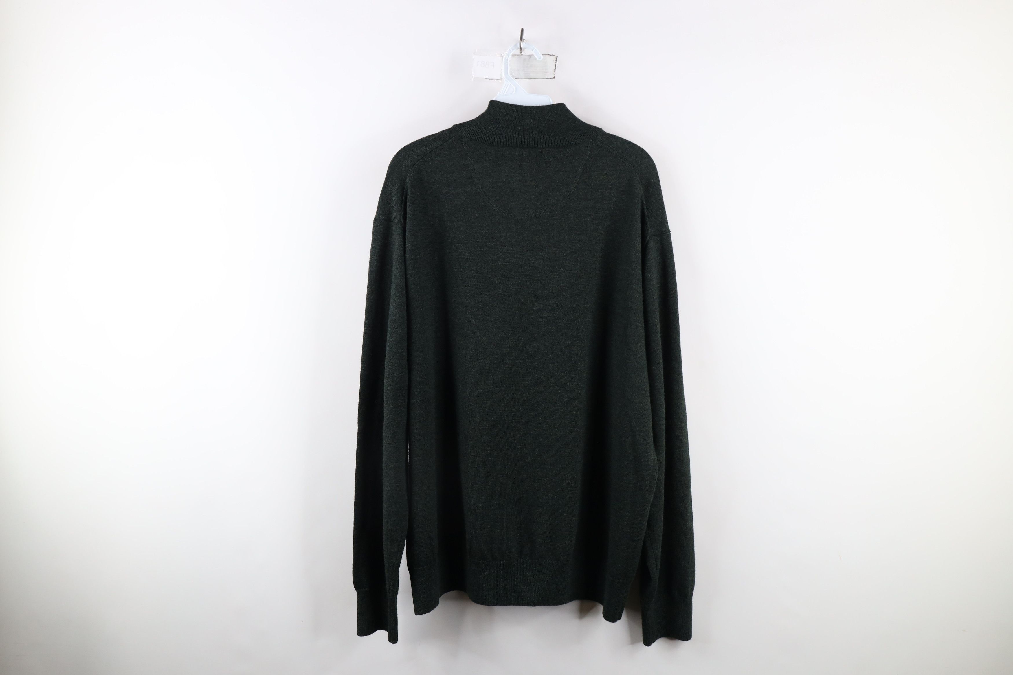 Orvis × Vintage Vintage Orvis Wool Knit Half Zip Pullover Sweater Green Size US L / EU 52-54 / 3 - 7 Thumbnail