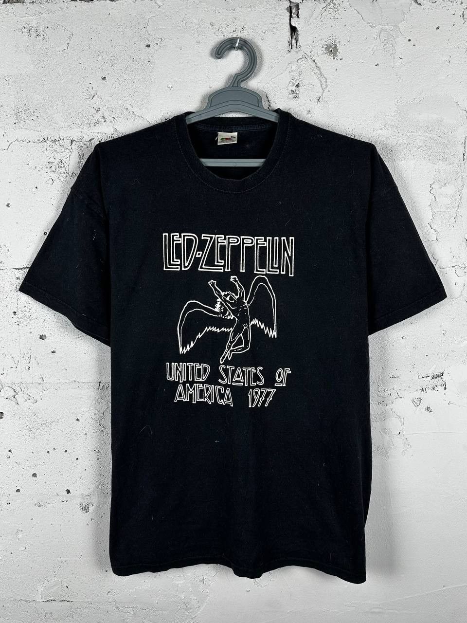 Band Tees × Led Zeppelin × Vintage 2000 Vintage Led Zeppelin USA Tour 1977 Promo Tee 90s Size US XL / EU 56 / 4 - 1 Thumbnail