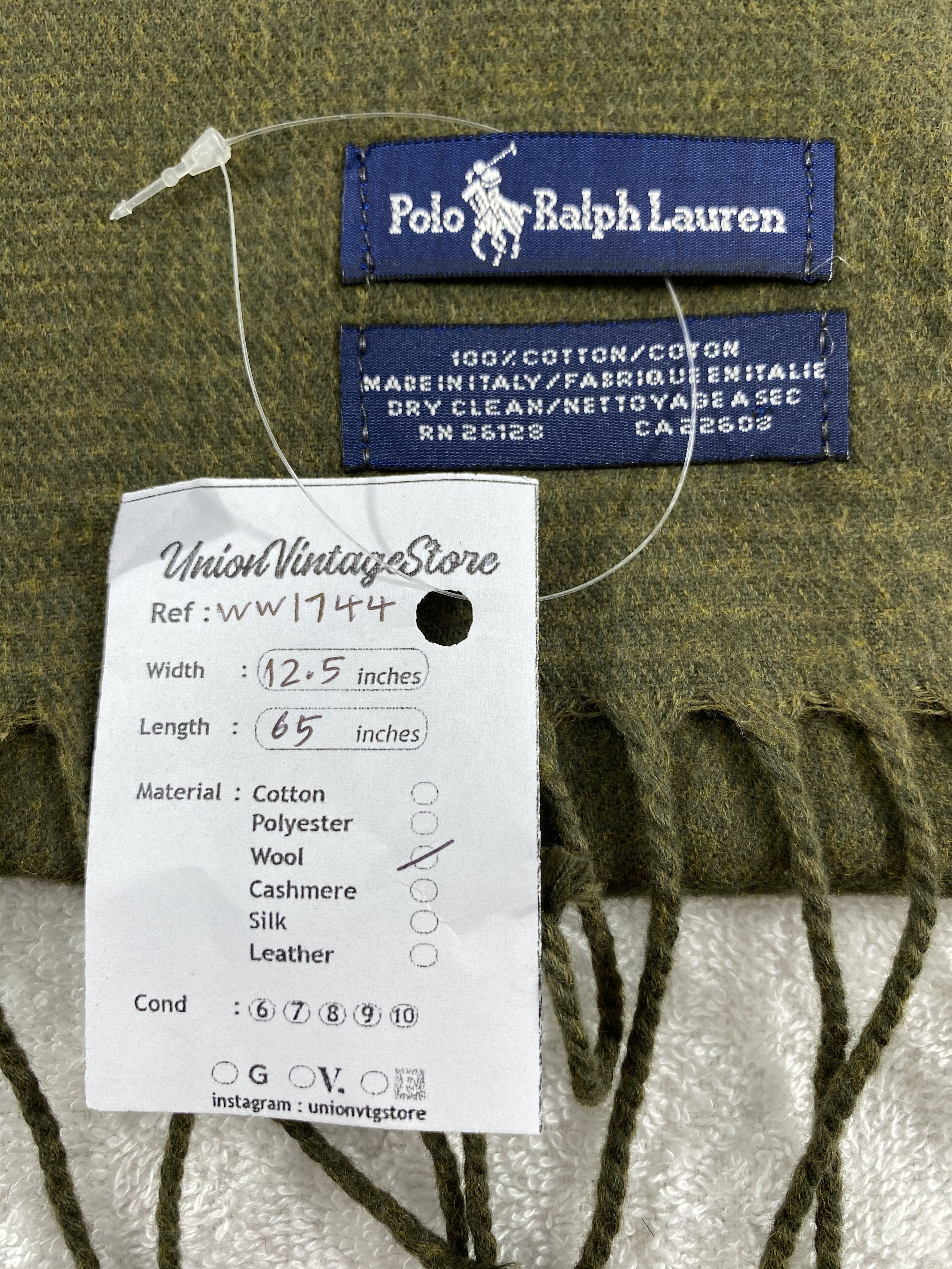 Polo Ralph Lauren × Vintage Polo Ralph Lauren Scarf / Muffler / Neckwear - WW1744 Size ONE SIZE - 5 Thumbnail