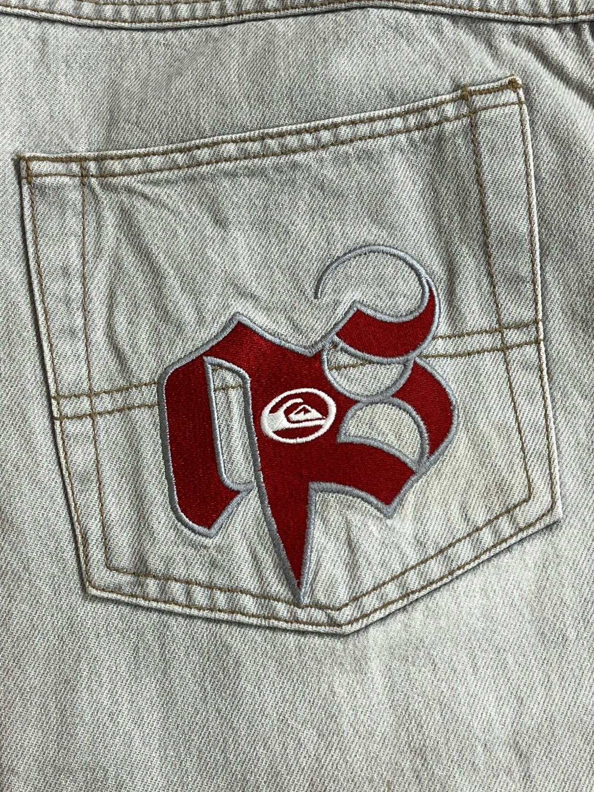 Quiksilver Vintage Quiksilver Embroidered Baggy Jeans Size US 30 / EU 46 - 5 Thumbnail