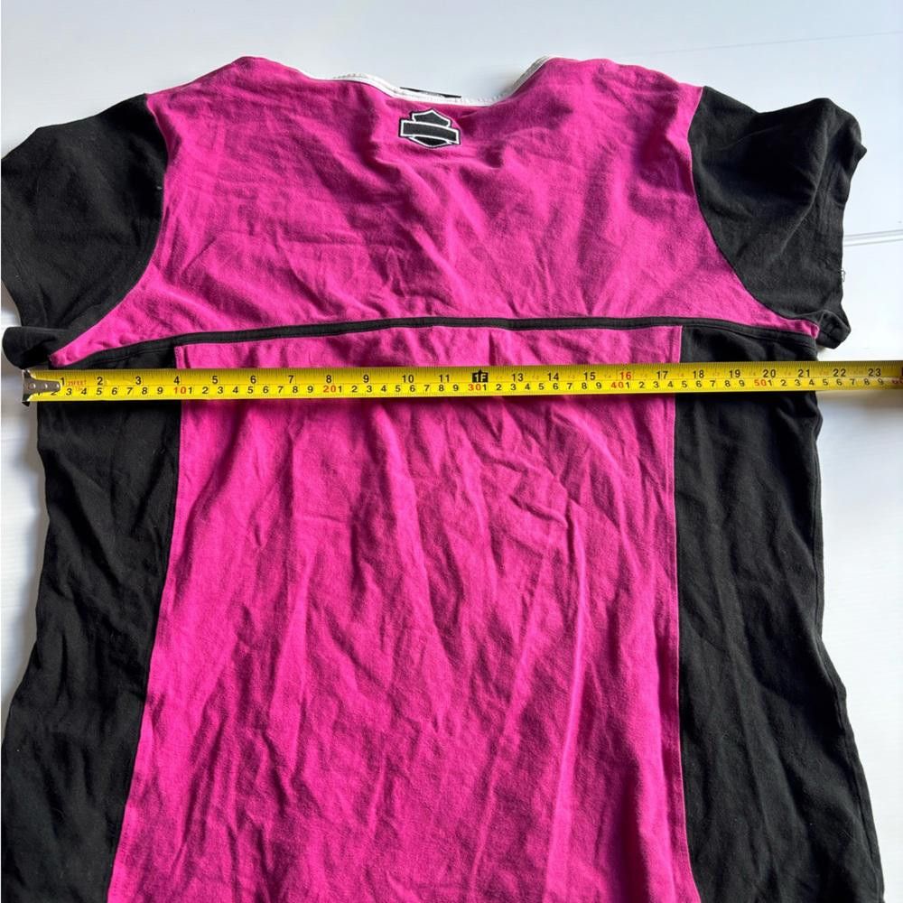 Harley Davidson Harley-Davidson Women's Plus Size Half Zip Pink Tee-Shirt Size XXL / US 16-18 / IT 52-54 - 5 Thumbnail