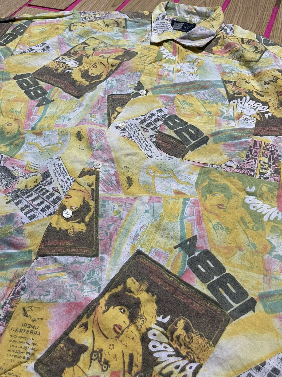 Hysteric Glamour Y2K INC-X short-sleeved shirt with full images of rare Size US L / EU 52-54 / 3 - 3 Thumbnail