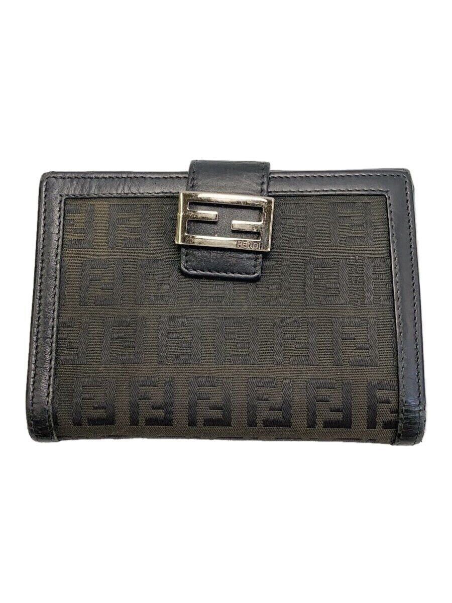 Fendi Fendi Cotton Bi-Fold Wallet Black Size ONE SIZE - 1 Thumbnail