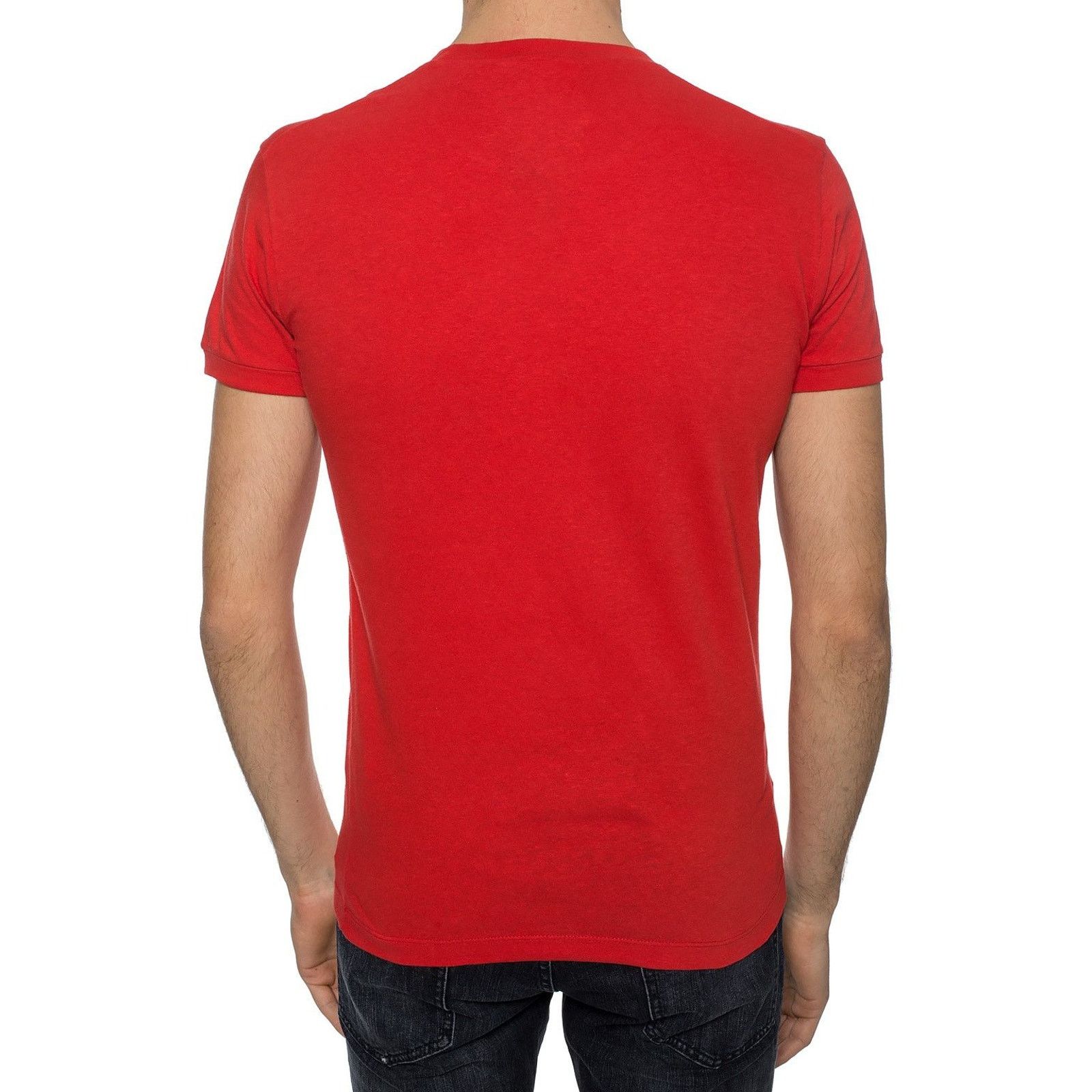 Designer × Dsquared2 💎 200€ Caten Twins Red Crewneck T-shirt Tee Size XL Size US XL / EU 56 / 4 - 2 Thumbnail