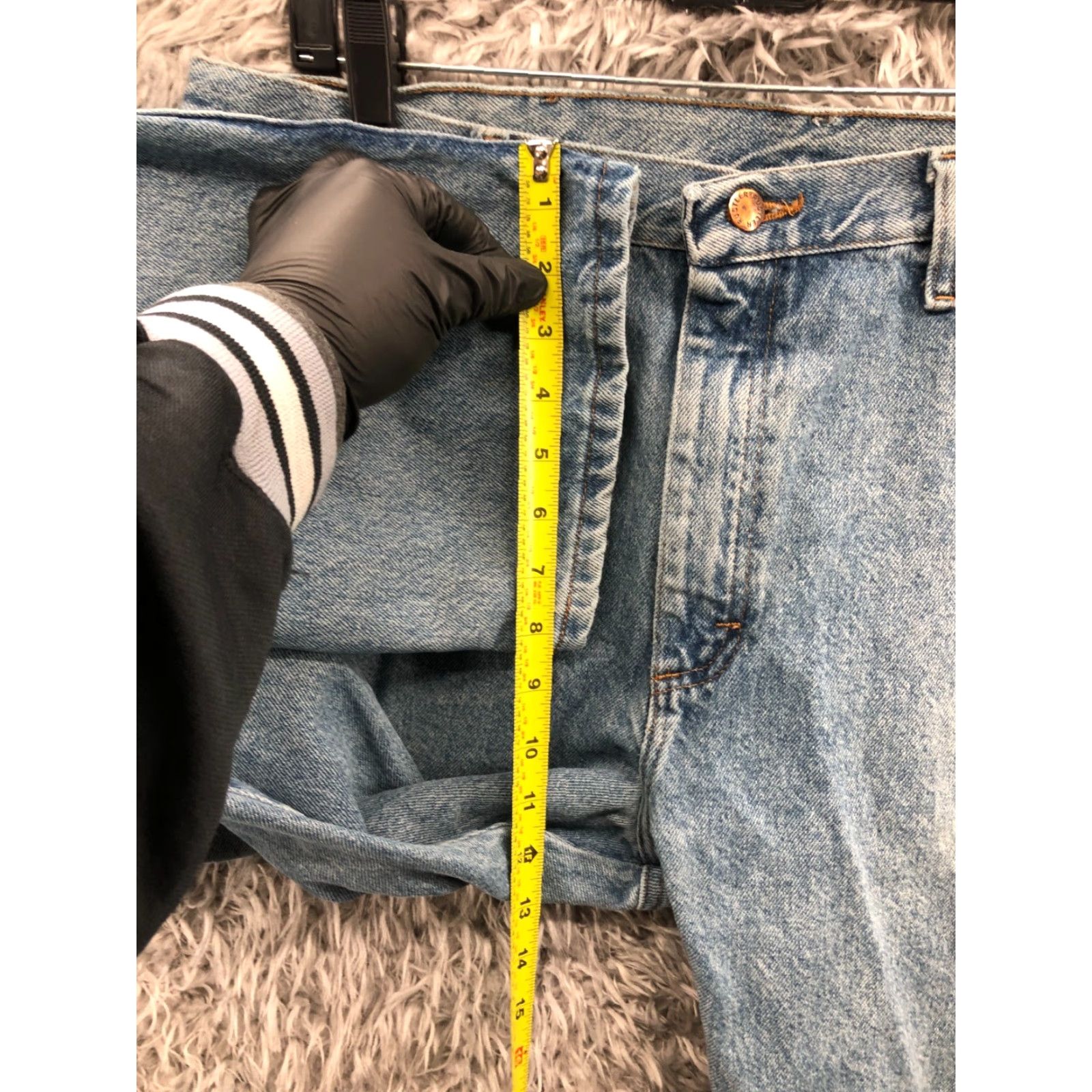 Vintage Rustler Jeans Size 38x29 Mens Straight 5-Pocket Denim Blue Stone Wash Mid Rise Regular Fit Size US 38 / EU 54 - 4 Thumbnail