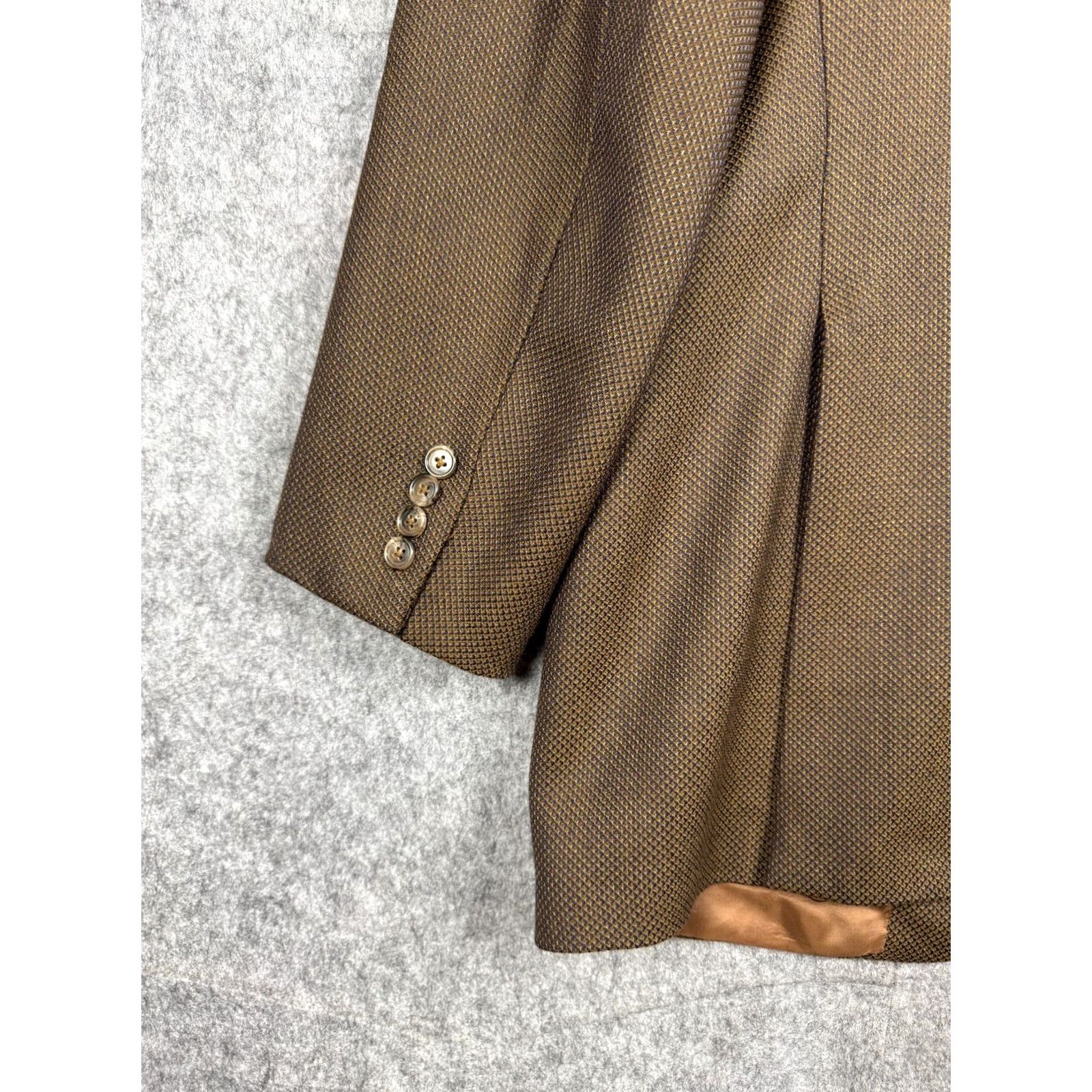 Corneliani Corneliani Wool Blazer Jacket Men 46 Brown 3-Button Pockets Blazer XL US 56 Multicolor - Mens Size 46R - 4 Thumbnail