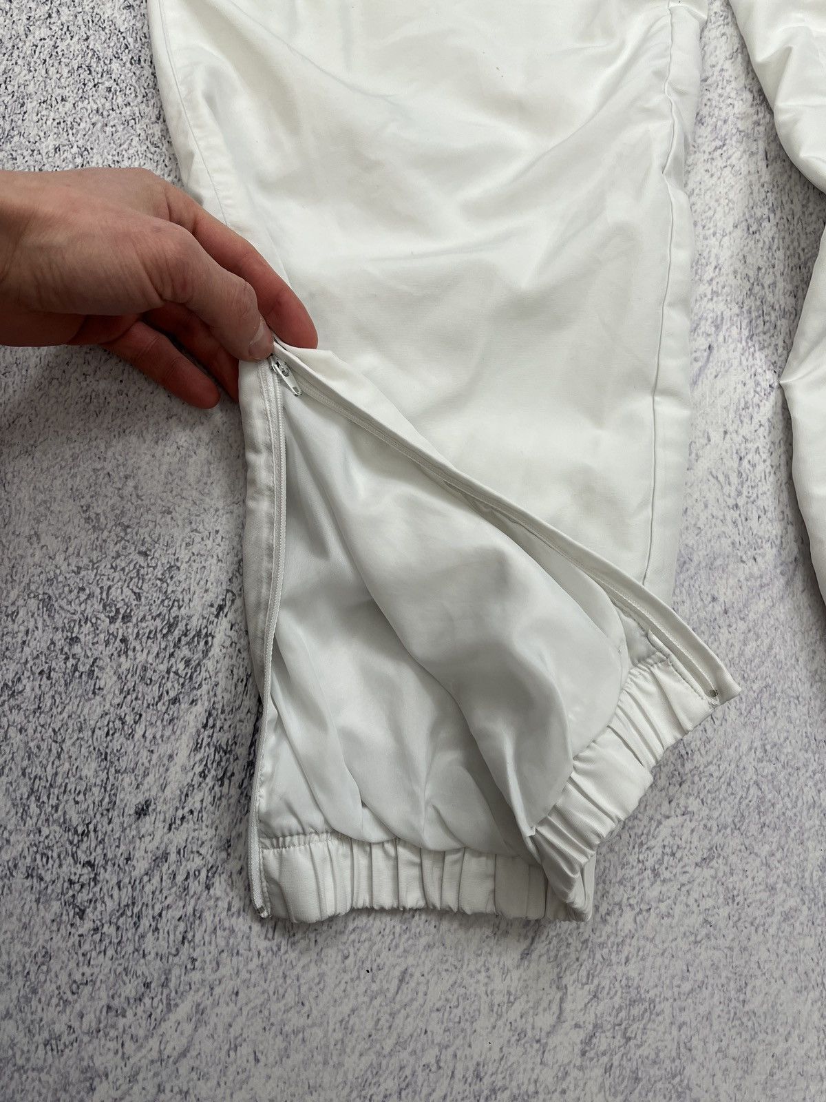 Lacoste × Vintage Vintage Lacoste White Nylon Track Pants Y2K Drill Style Rare Size US 38 / EU 54 - 13 Thumbnail