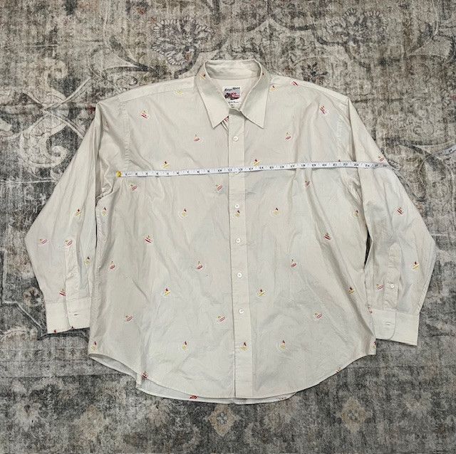 Maison Kitsune Maison Kitsuné Embroidered Oxford Button-Down (L) Size US L / EU 52-54 / 3 - 4 Thumbnail