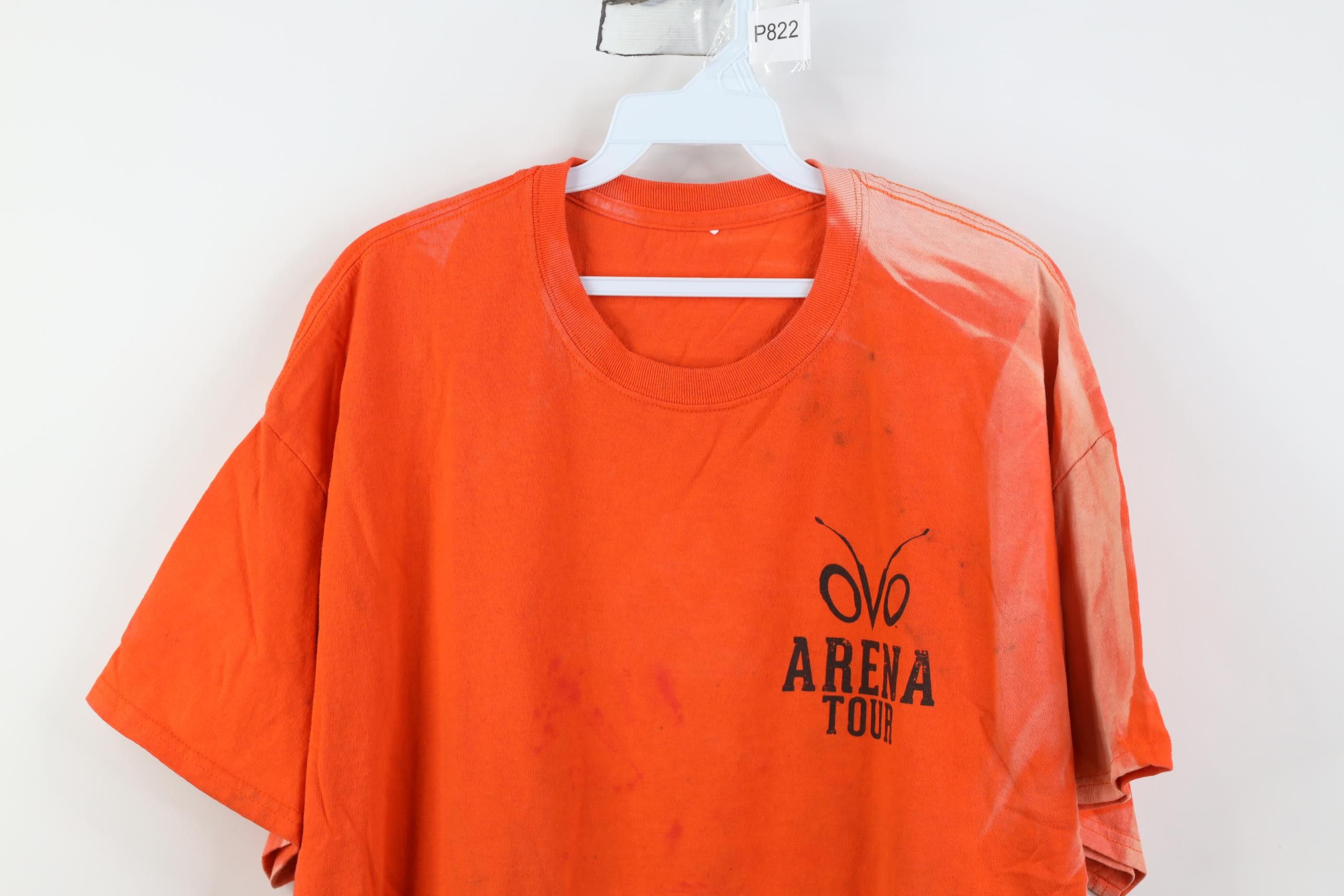 Vintage Vintage Y2K Cirque du Soleil Arena Tour Crew T-Shirt Orange Size US XL / EU 56 / 4 - 2 Thumbnail
