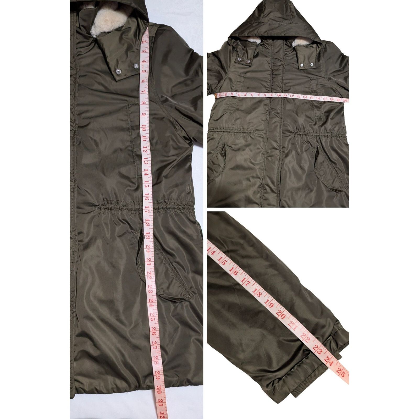 Abercrombie & Fitch Abercrombie Ultra Parka Olive Green Faux Fur Hood Women's M Size M / US 6-8 / IT 42-44 - 8 Thumbnail